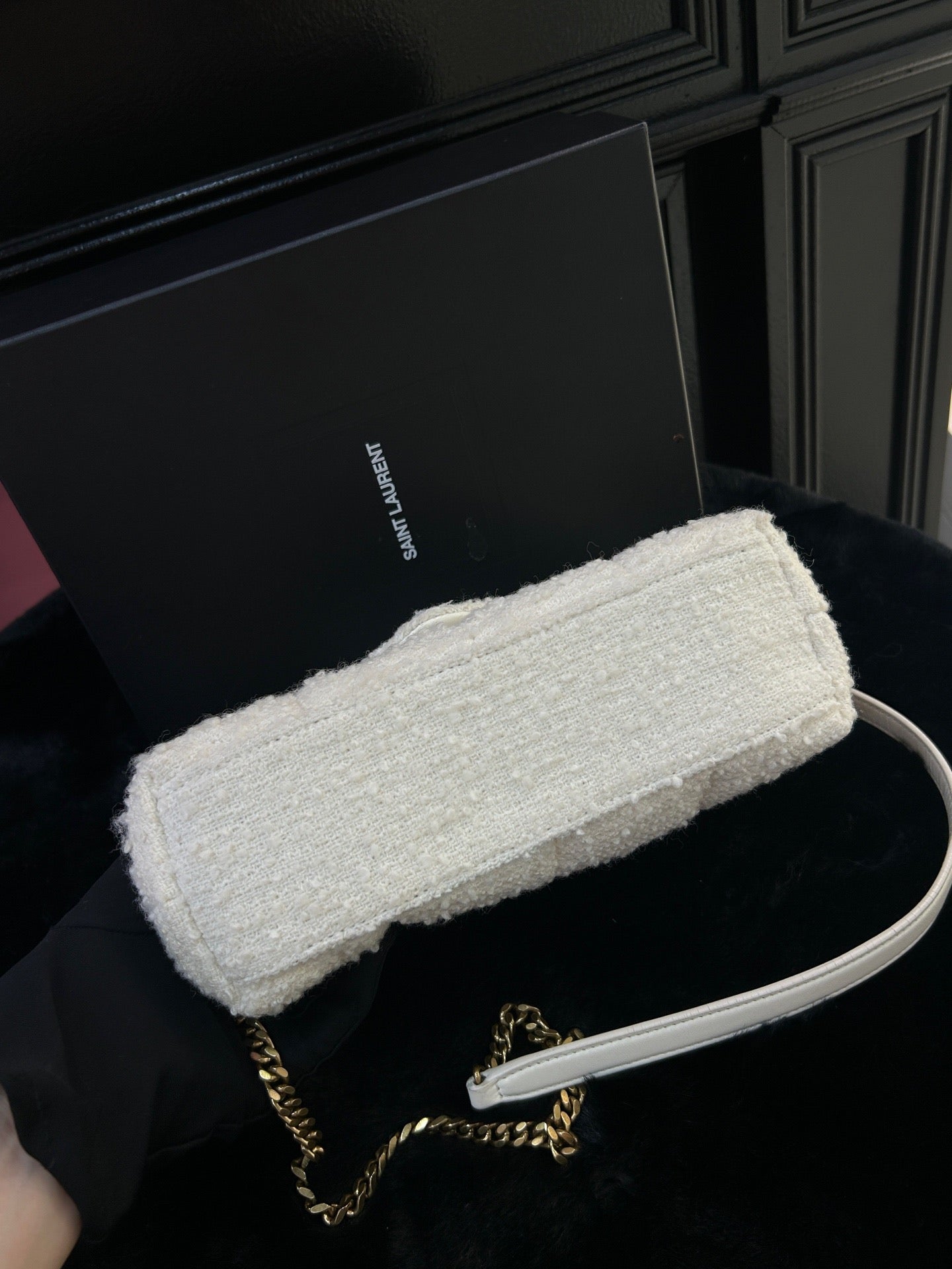 Saint Laurent - Toy Loulou Puffer - Wool - White - (small)