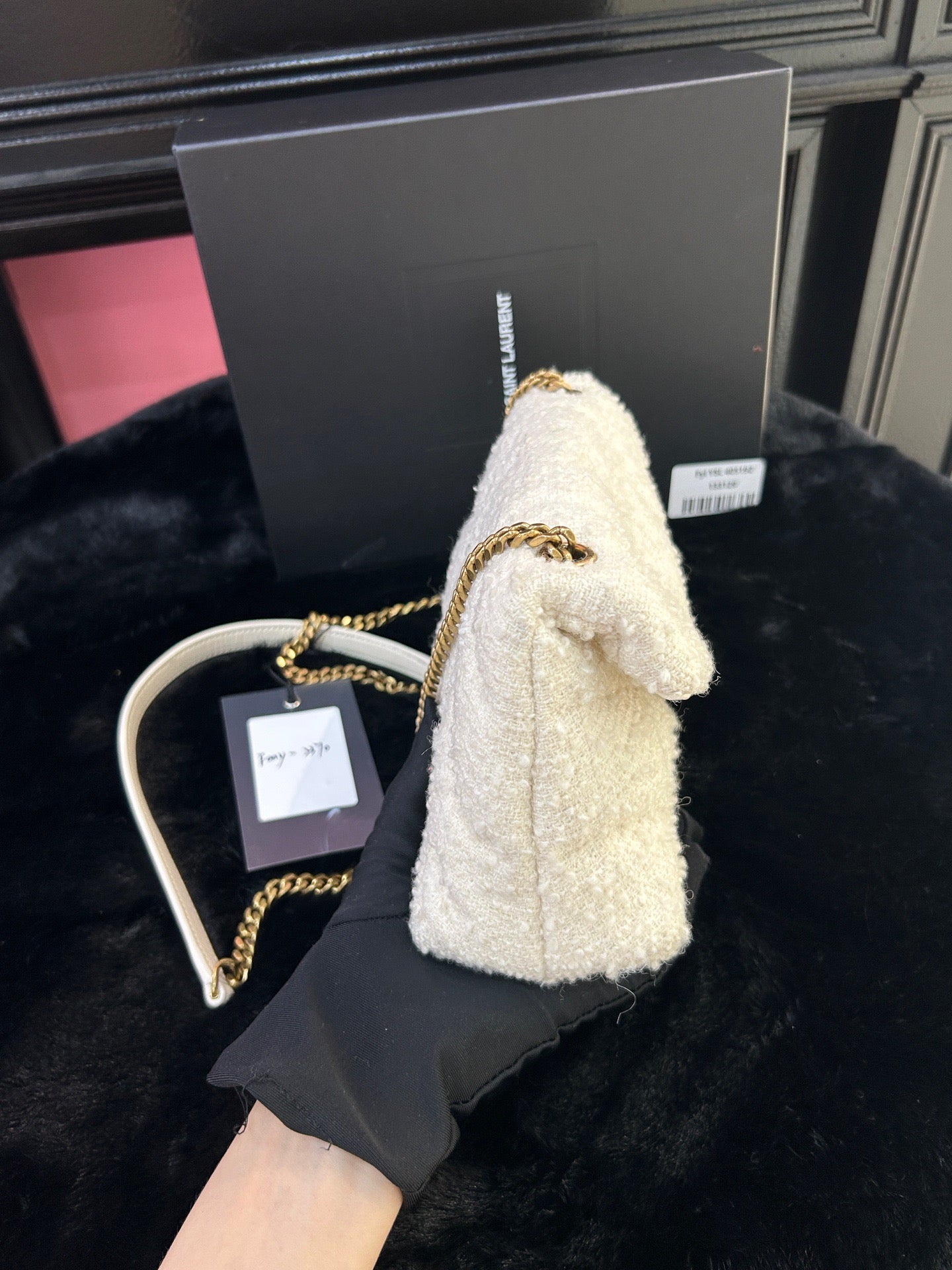 Saint Laurent - Toy Loulou Puffer - Wool - White - (small)