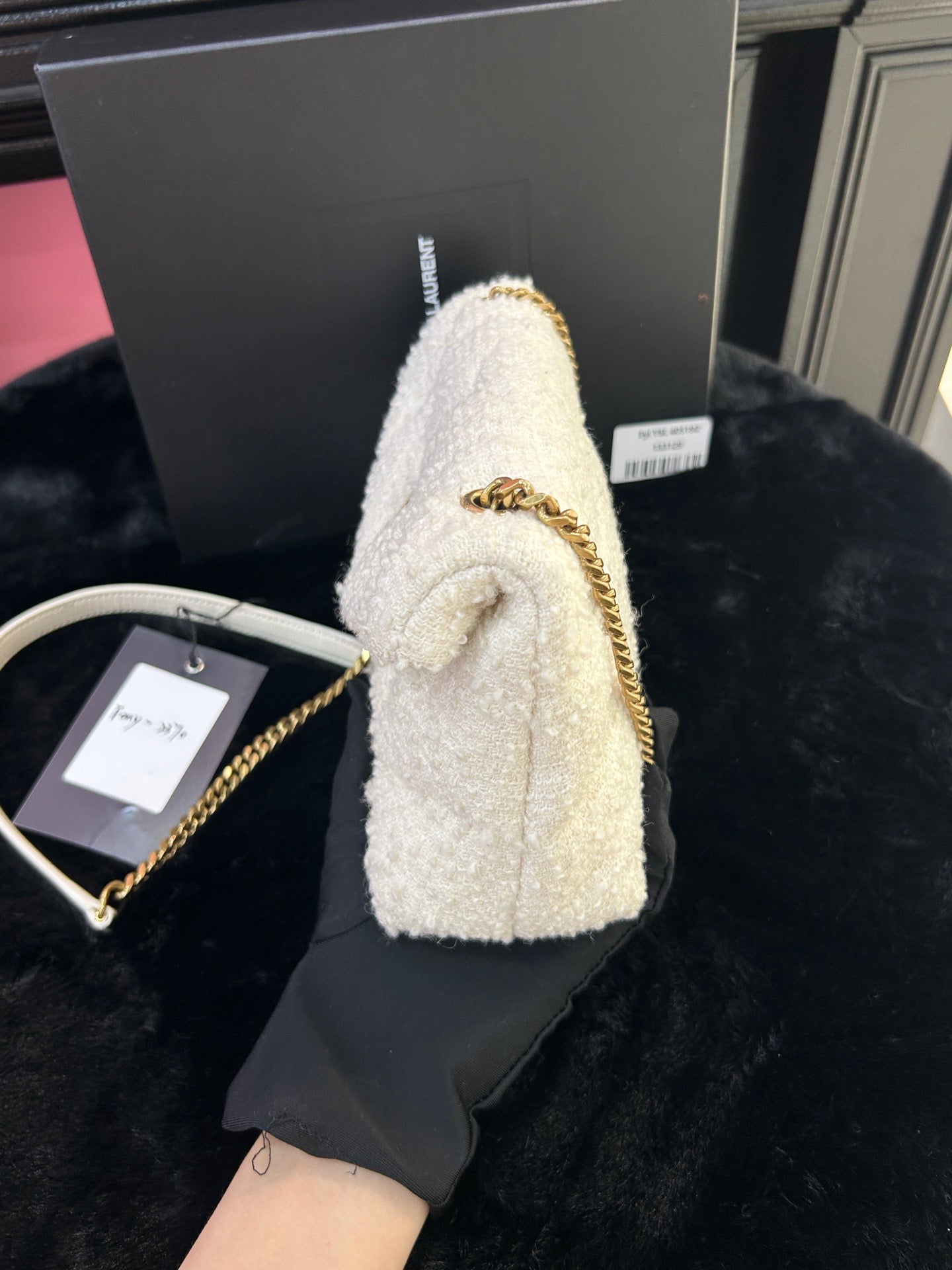 Saint Laurent - Toy Loulou Puffer - Wool - White - (small)