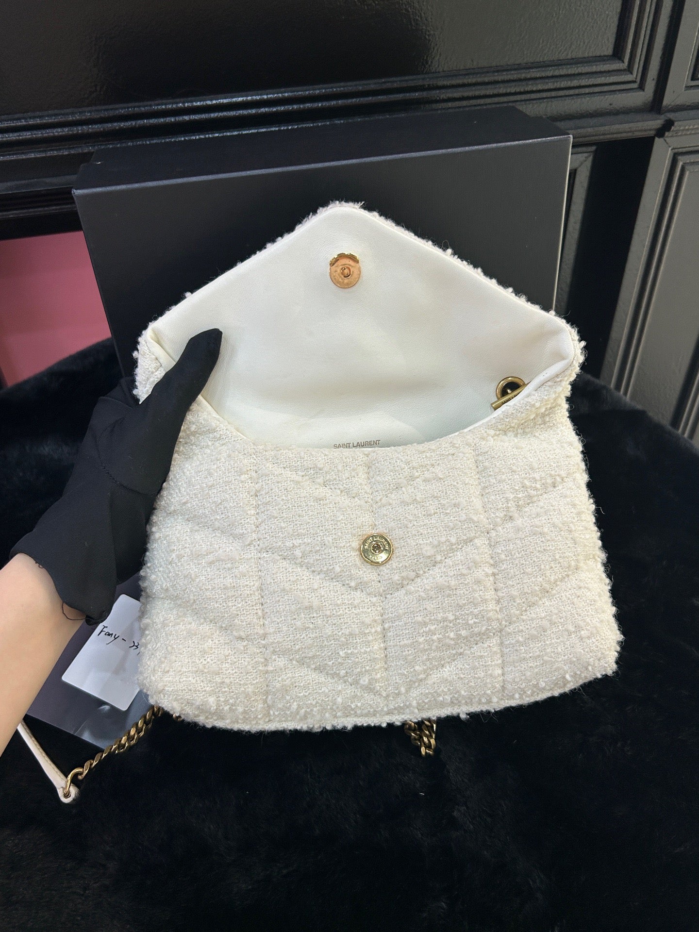 Saint Laurent - Toy Loulou Puffer - Wool - White - (small)