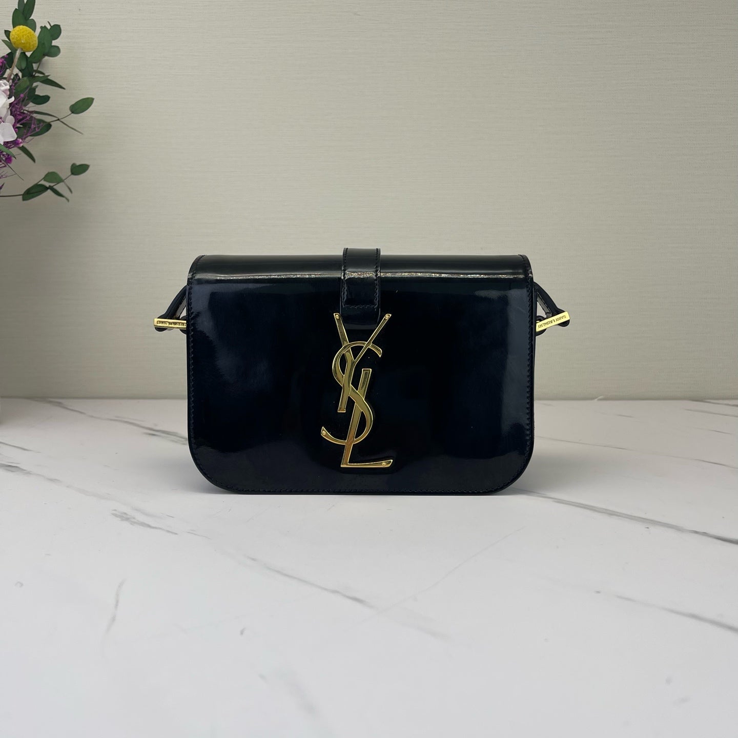 Saint Laurent - Universite - Patent leather - Black - (small)