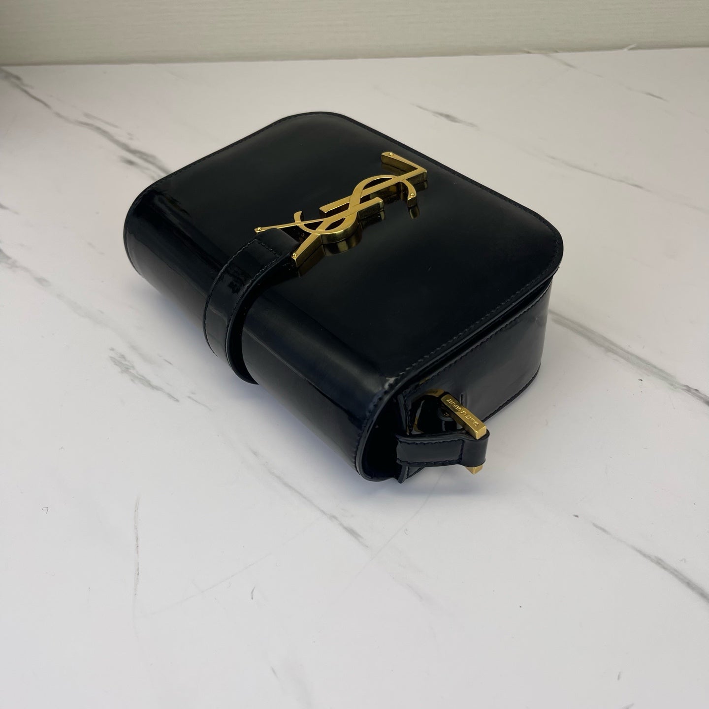 Saint Laurent - Universite - Patent leather - Black - (small)