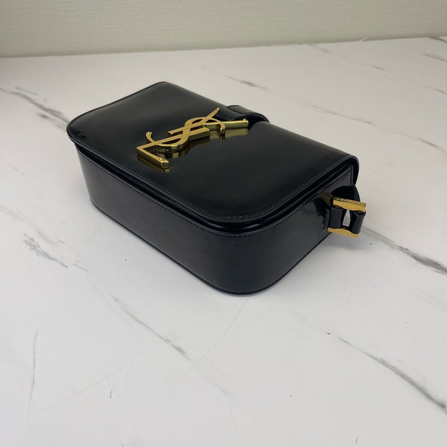 Saint Laurent - Universite - Patent leather - Black - (small)