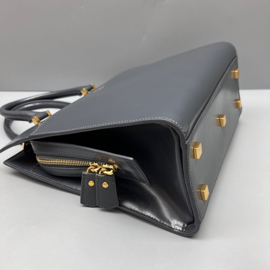 Saint Laurent - Uptown Box - Leather - Grey - (medium)