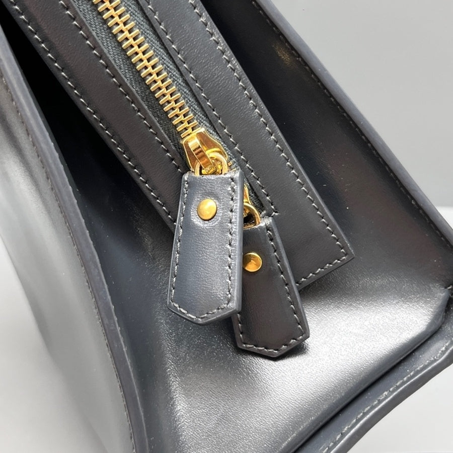 Saint Laurent - Uptown Box - Leather - Grey - (medium)