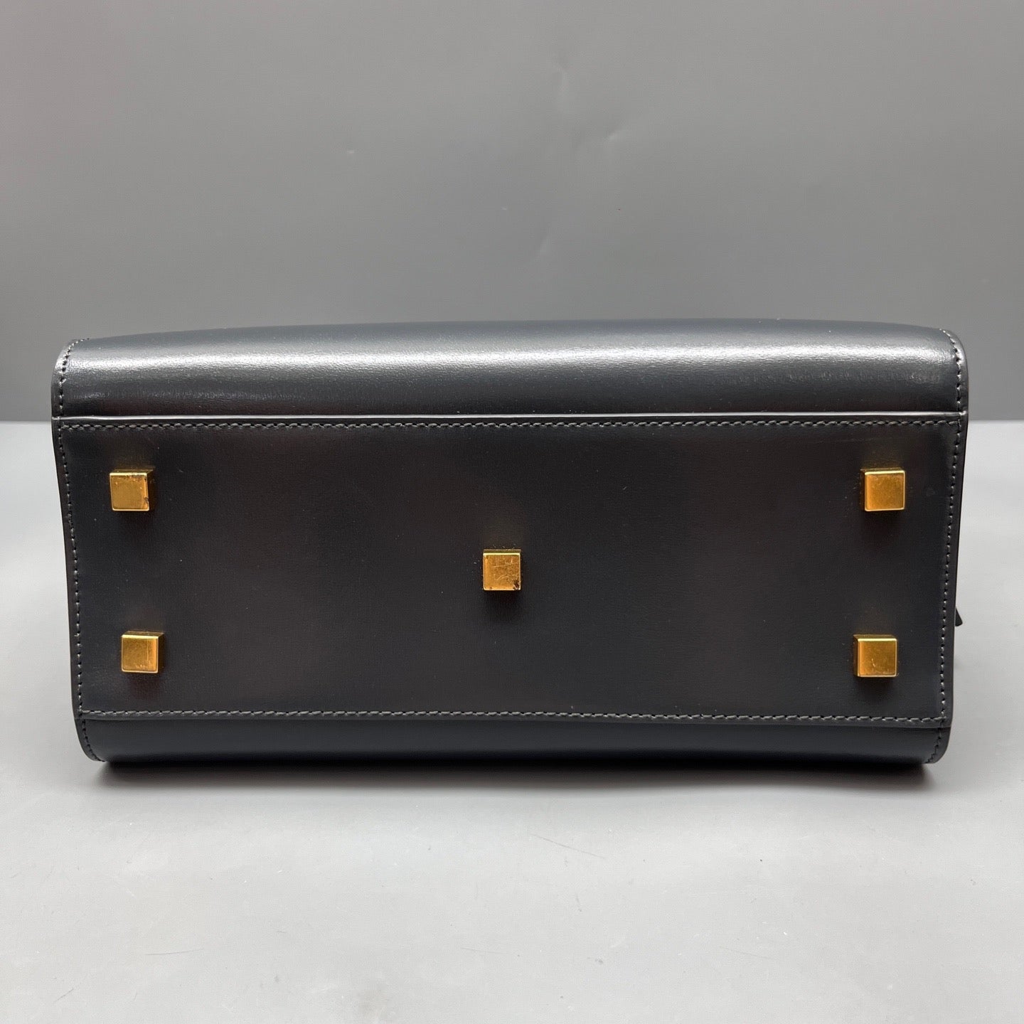 Saint Laurent - Uptown Box - Leather - Grey - (small)