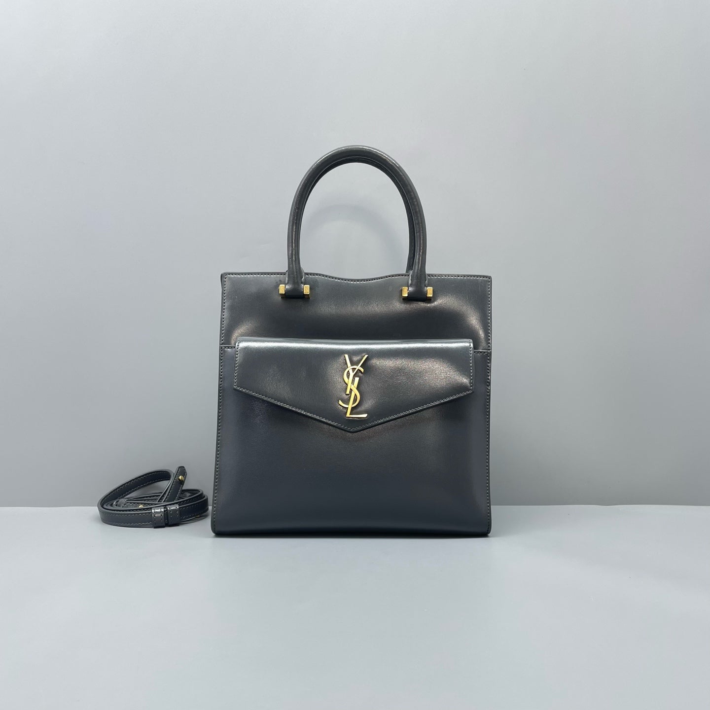 Saint Laurent - Uptown - Leather - Grey - (Small)