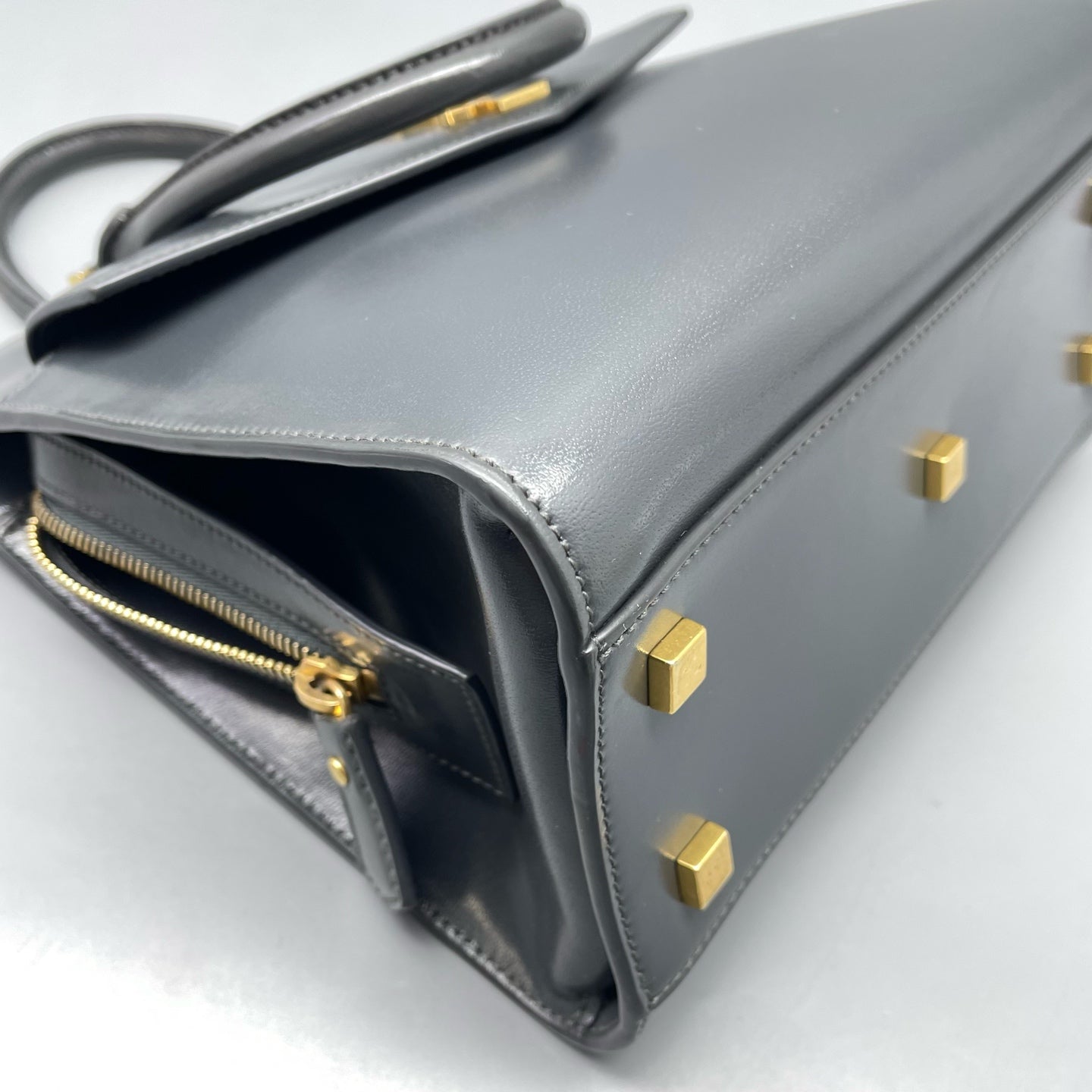 Saint Laurent - Uptown - Leather - Grey - (Small)