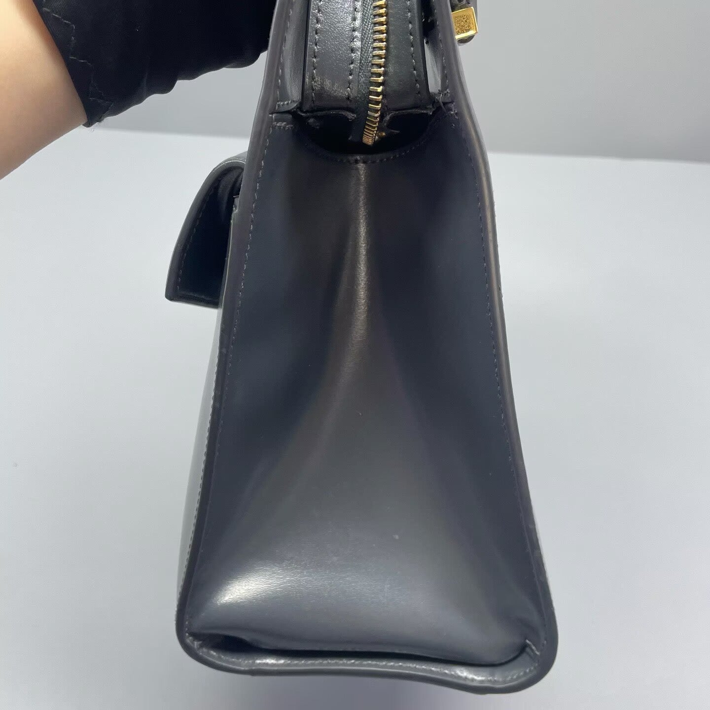 Saint Laurent - Uptown - Smooth calfskin leather - Grey - (small)
