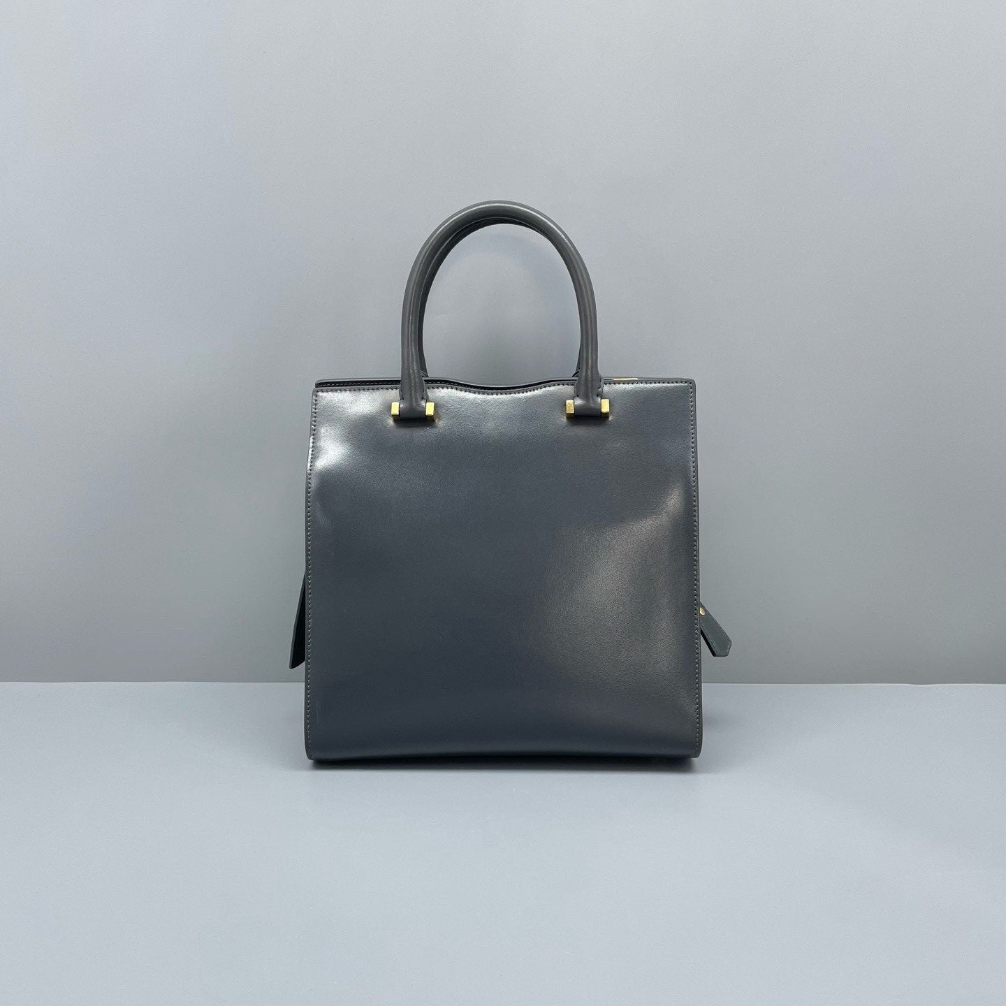 Saint Laurent - Uptown - Smooth calfskin leather - Grey - (small)