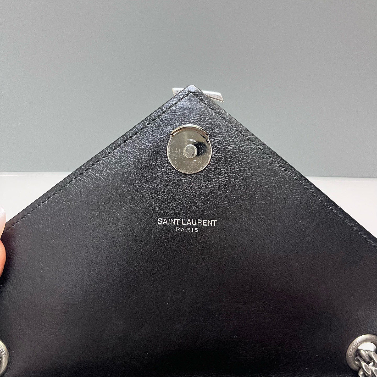 Saint Laurent - Valentine's Day Mini Messenger Bag - Grained leather - Black - (mini)