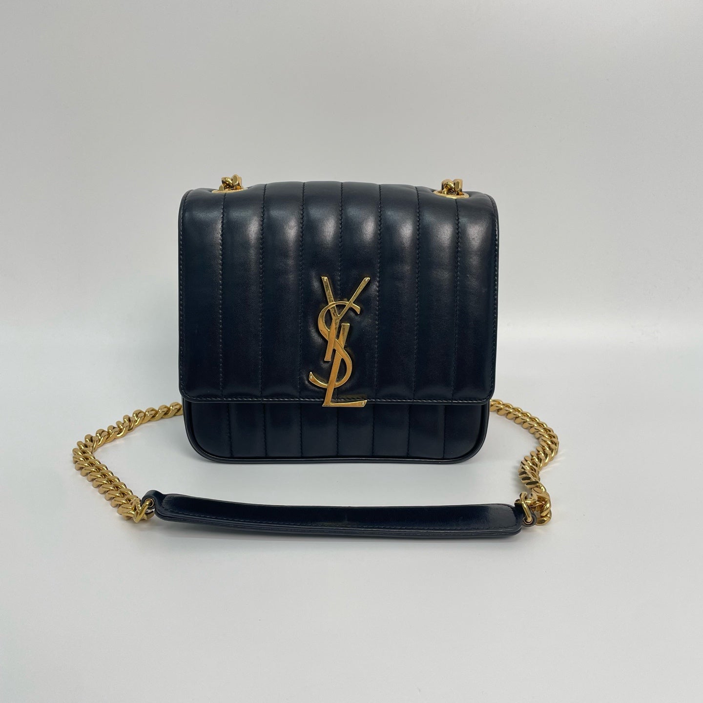 Saint Laurent - Vicky - Leather - Black - (medium)