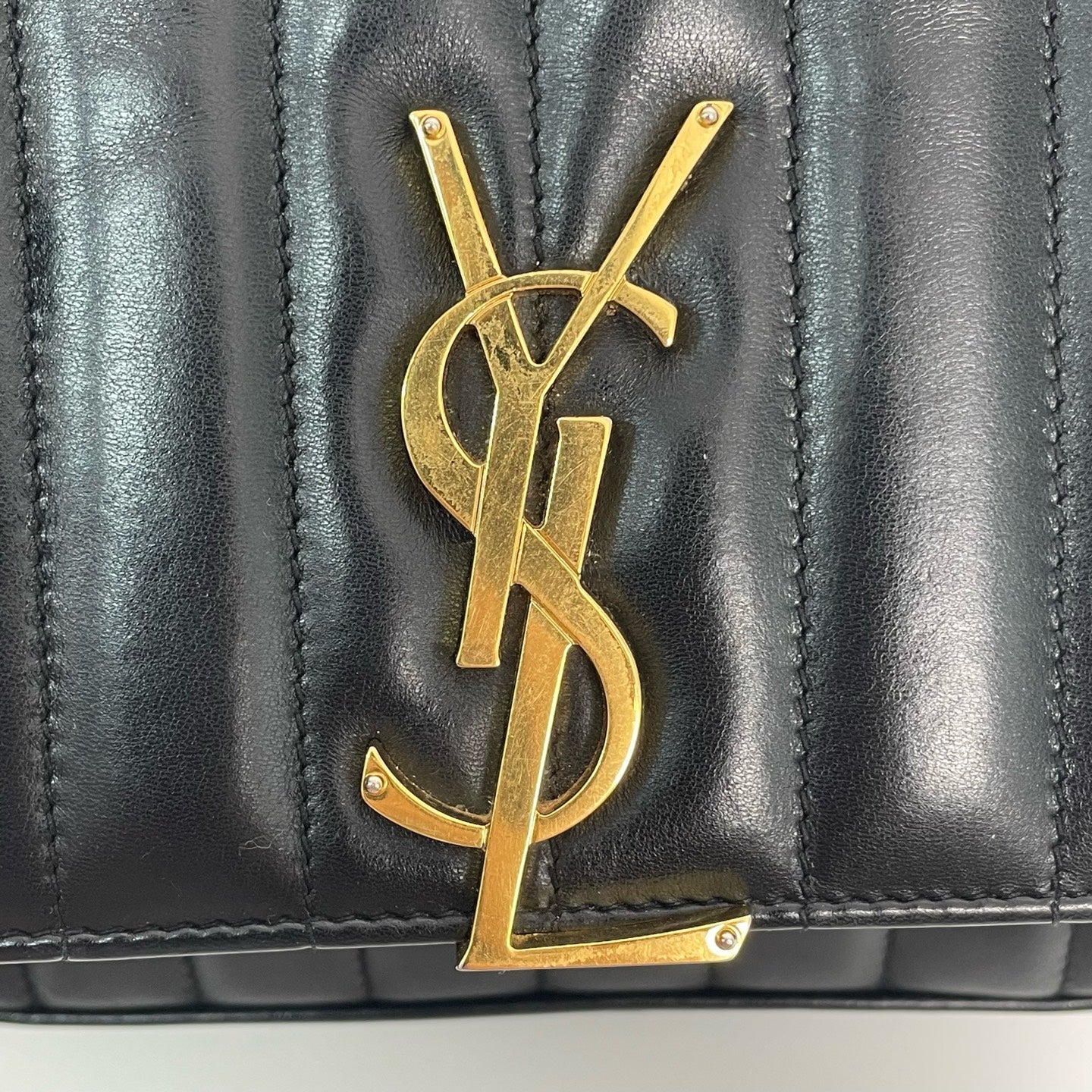 Saint Laurent - Vicky - Leather - Black - (medium)