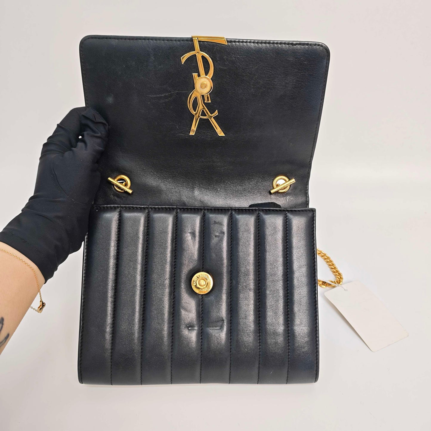 Saint Laurent - Vicky - Leather - Black - (small)