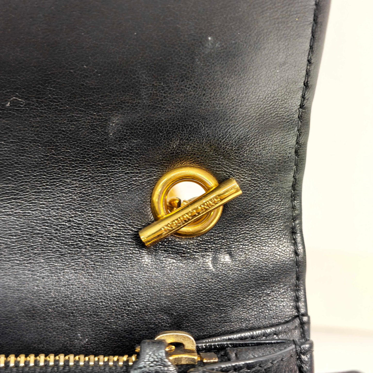 Saint Laurent - Vicky - Leather - Black - (small)