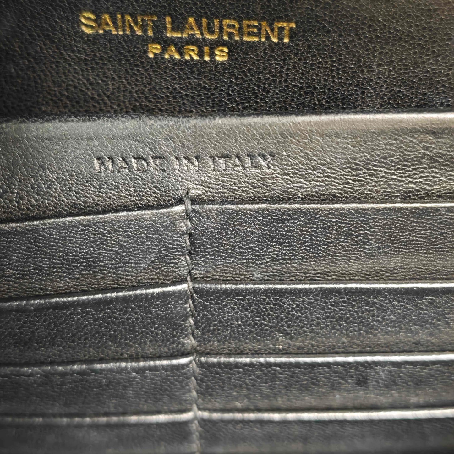 Saint Laurent - Vicky - Leather - Black - (small)