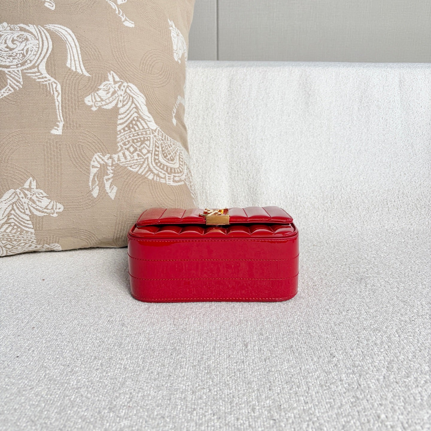 Saint Laurent - Vicky - Patent leather - Red - (Mini)