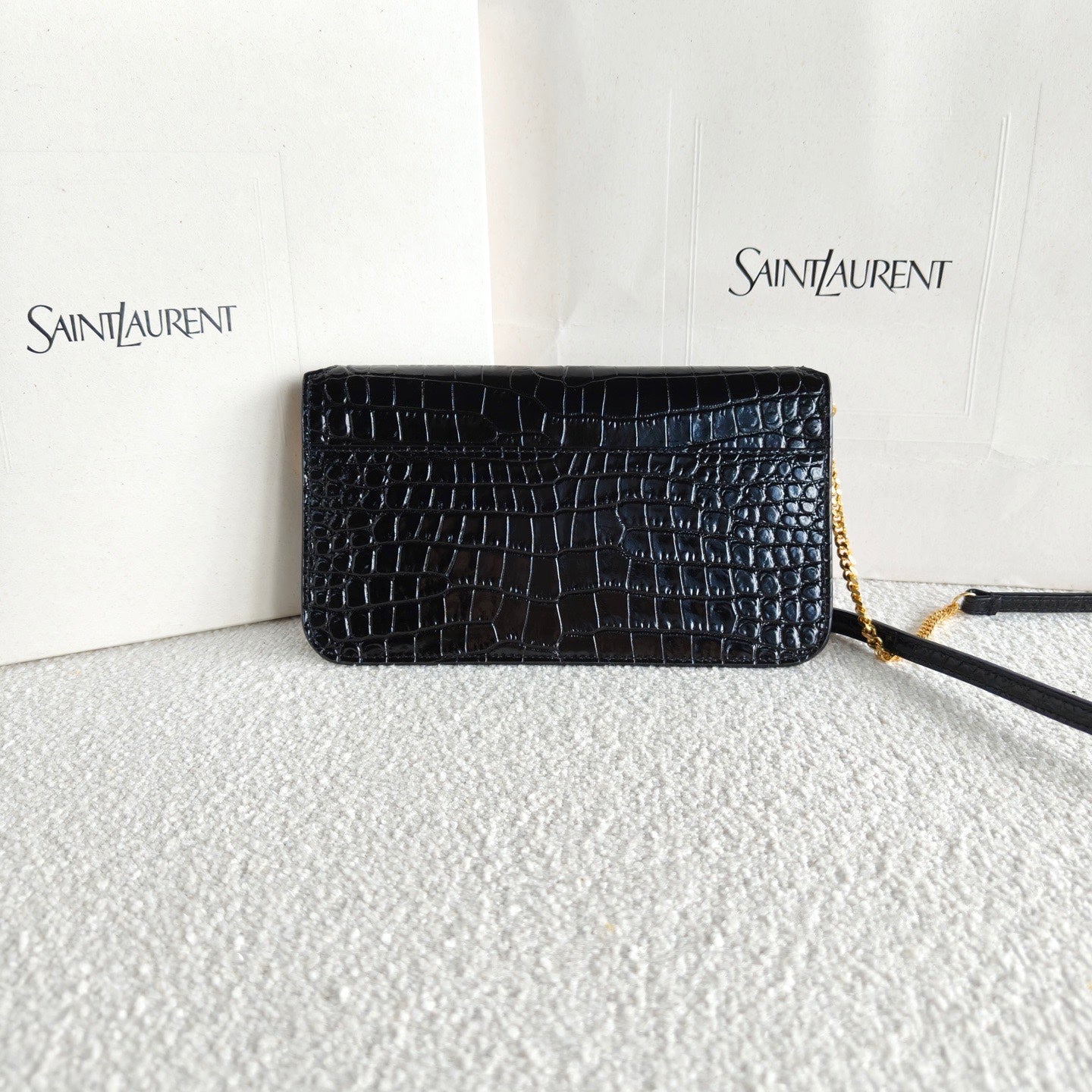 Saint Laurent - WOC - Leather - Black - (mini)