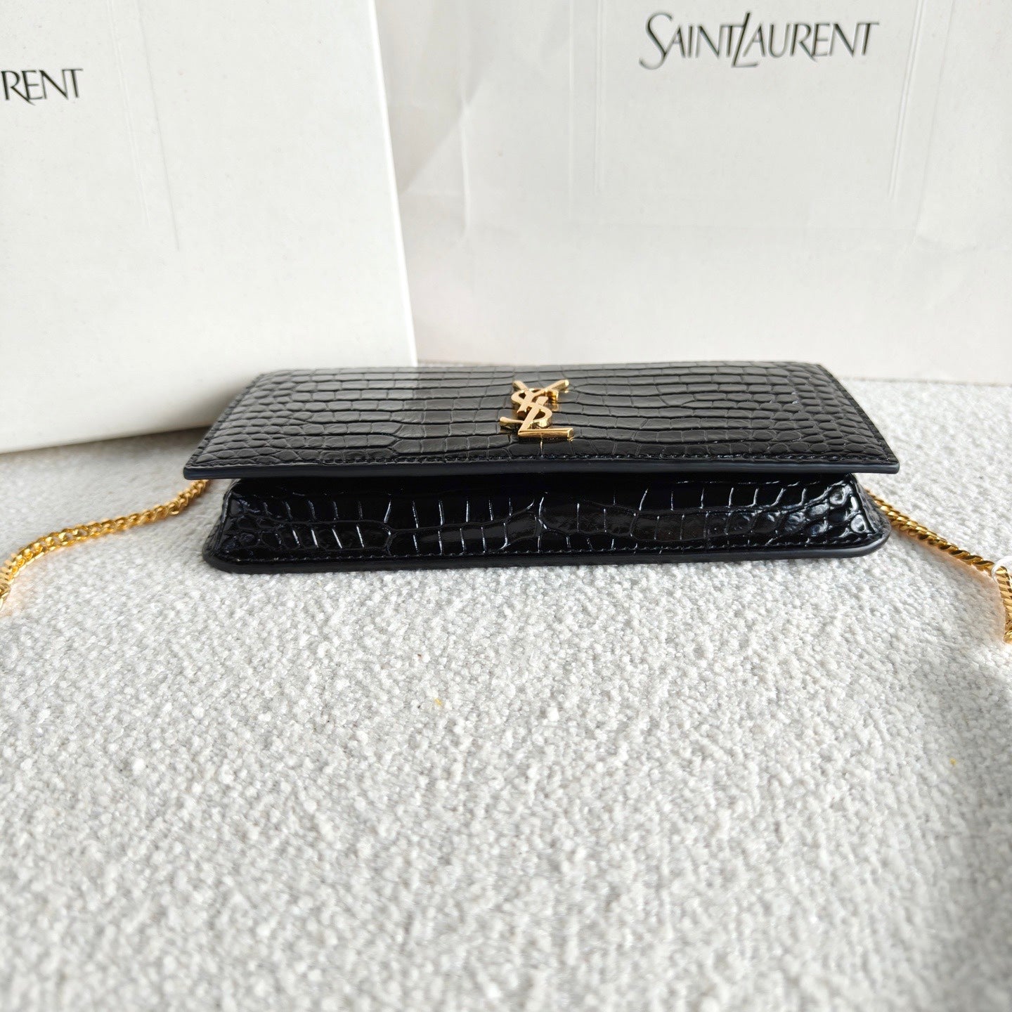 Saint Laurent - WOC - Leather - Black - (mini)