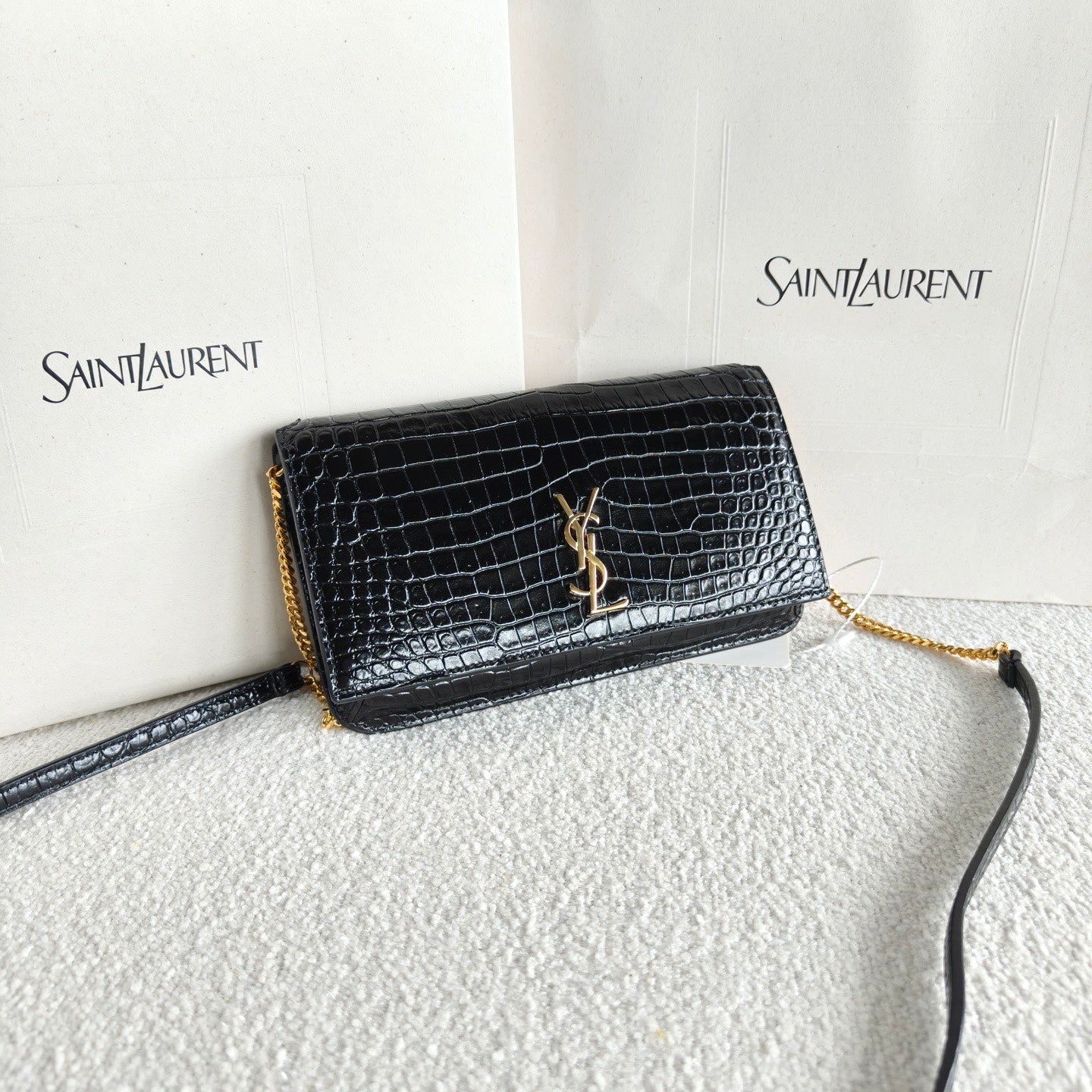 Saint Laurent - WOC - Leather - Black - (mini)