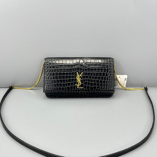 Saint Laurent - WOC (Wallet on Chain) - Leather - Black - (mini)