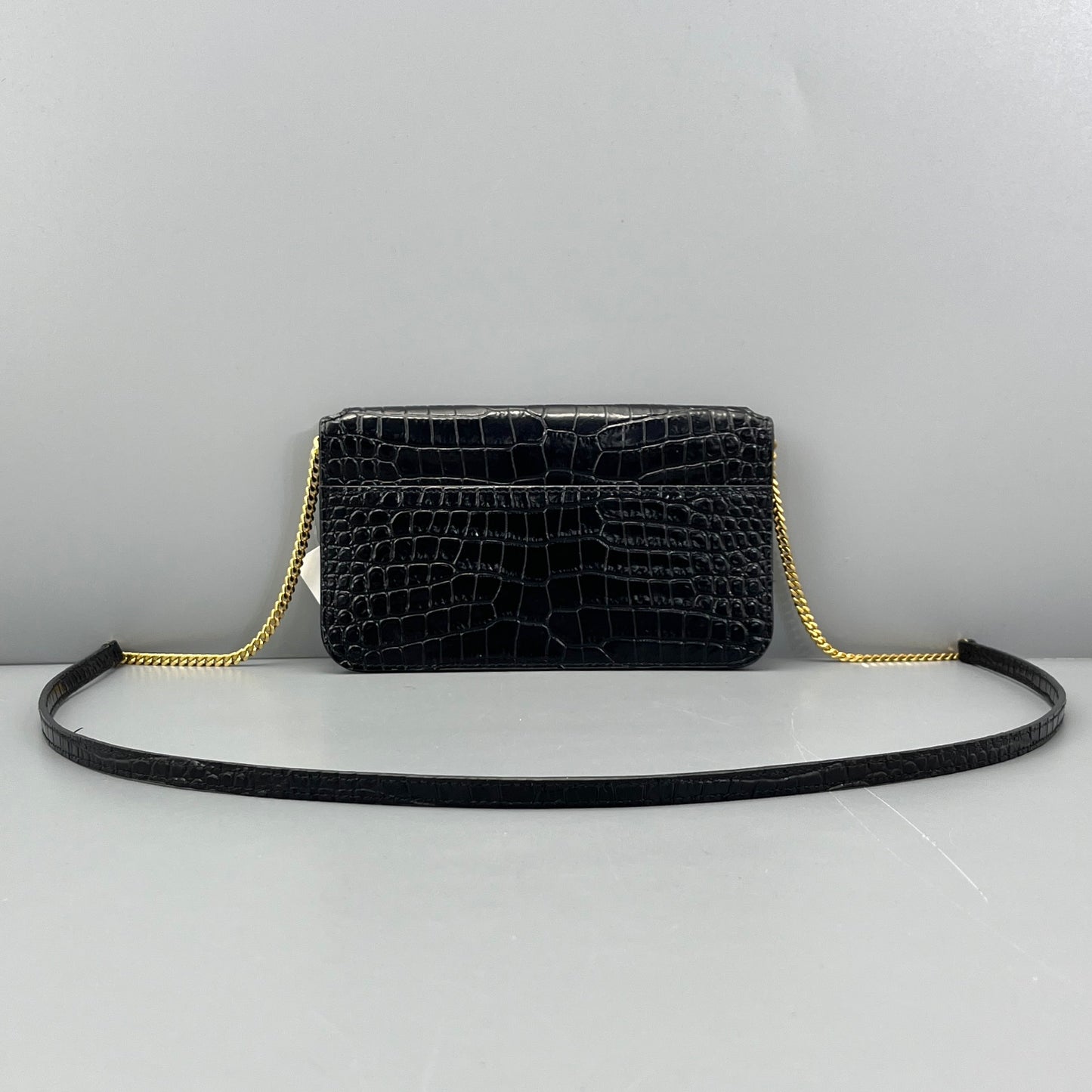 Saint Laurent - WOC (Wallet on Chain) - Leather - Black - (mini)