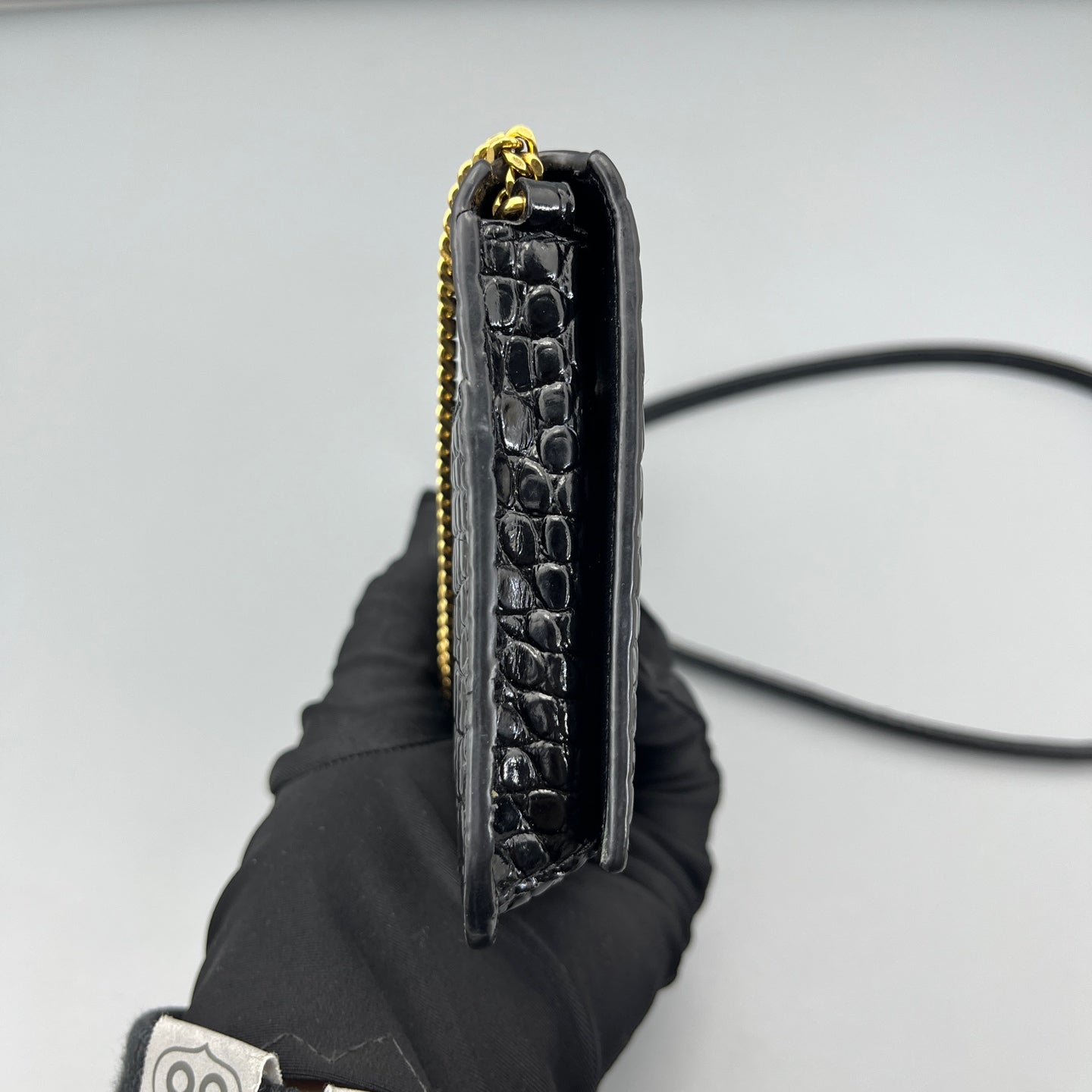 Saint Laurent - WOC (Wallet on Chain) - Leather - Black - (mini)