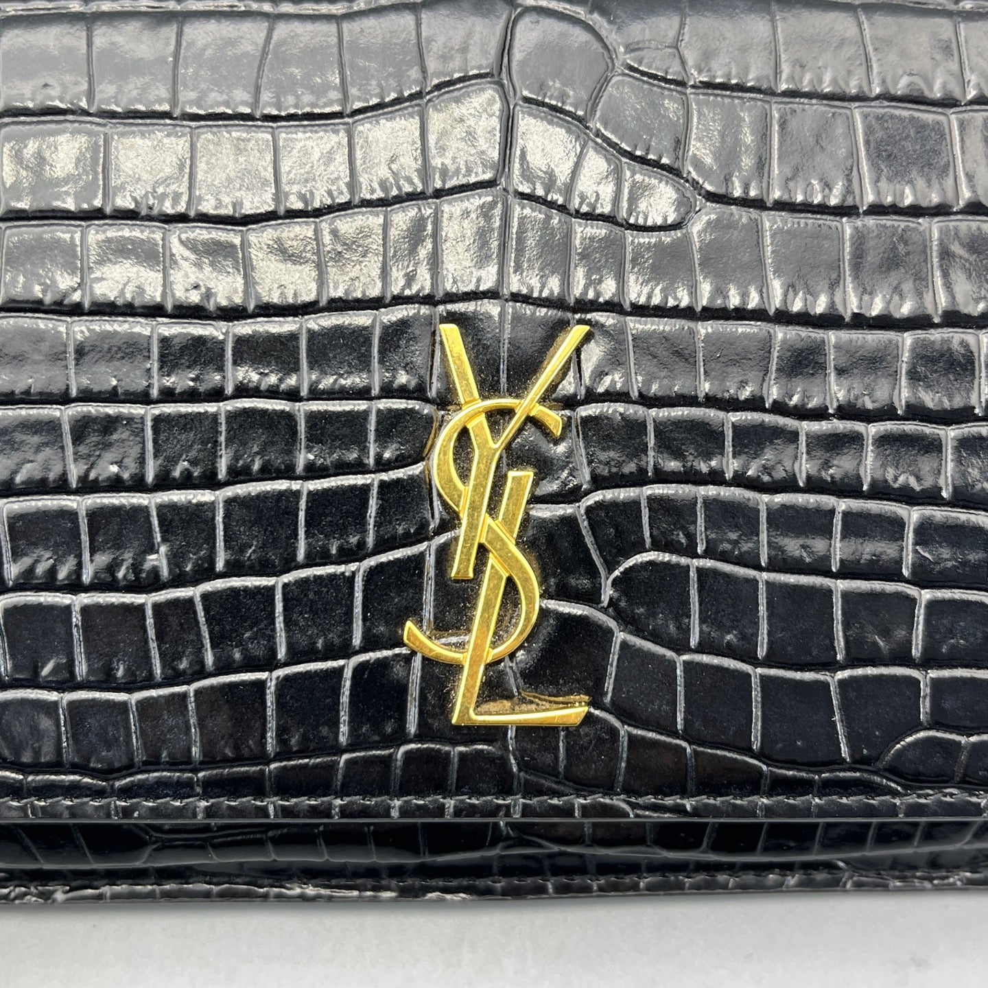 Saint Laurent - WOC (Wallet on Chain) - Leather - Black - (mini)