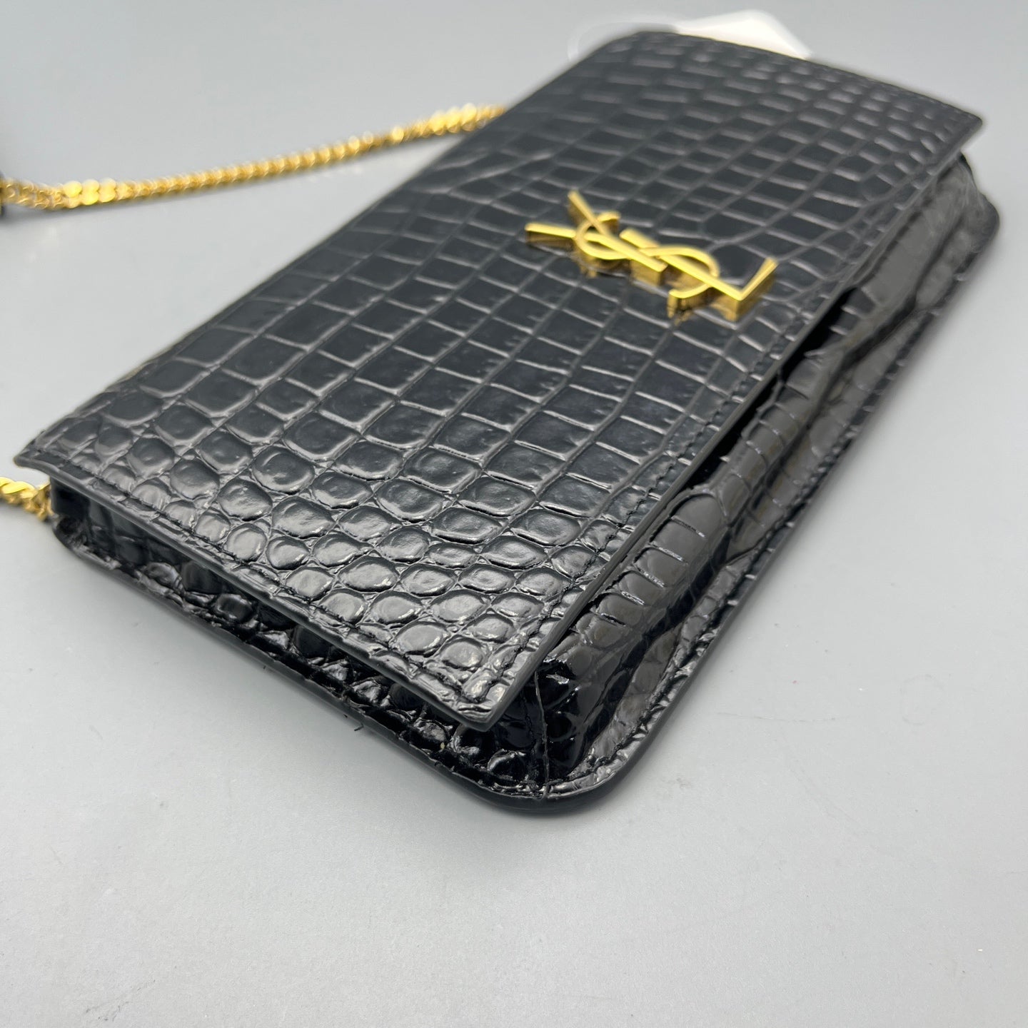 Saint Laurent - WOC (Wallet on Chain) - Leather - Black - (mini)