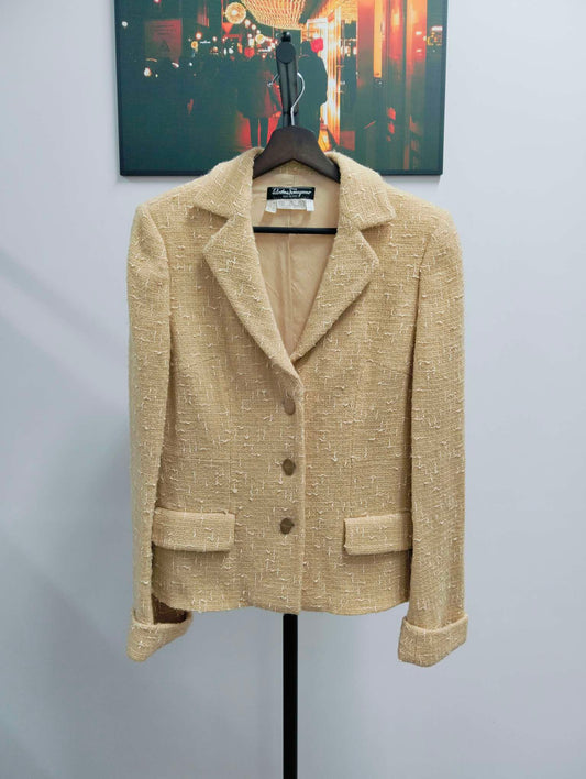 Salvatore Ferragamo - Other - Wool - Beige - (44)