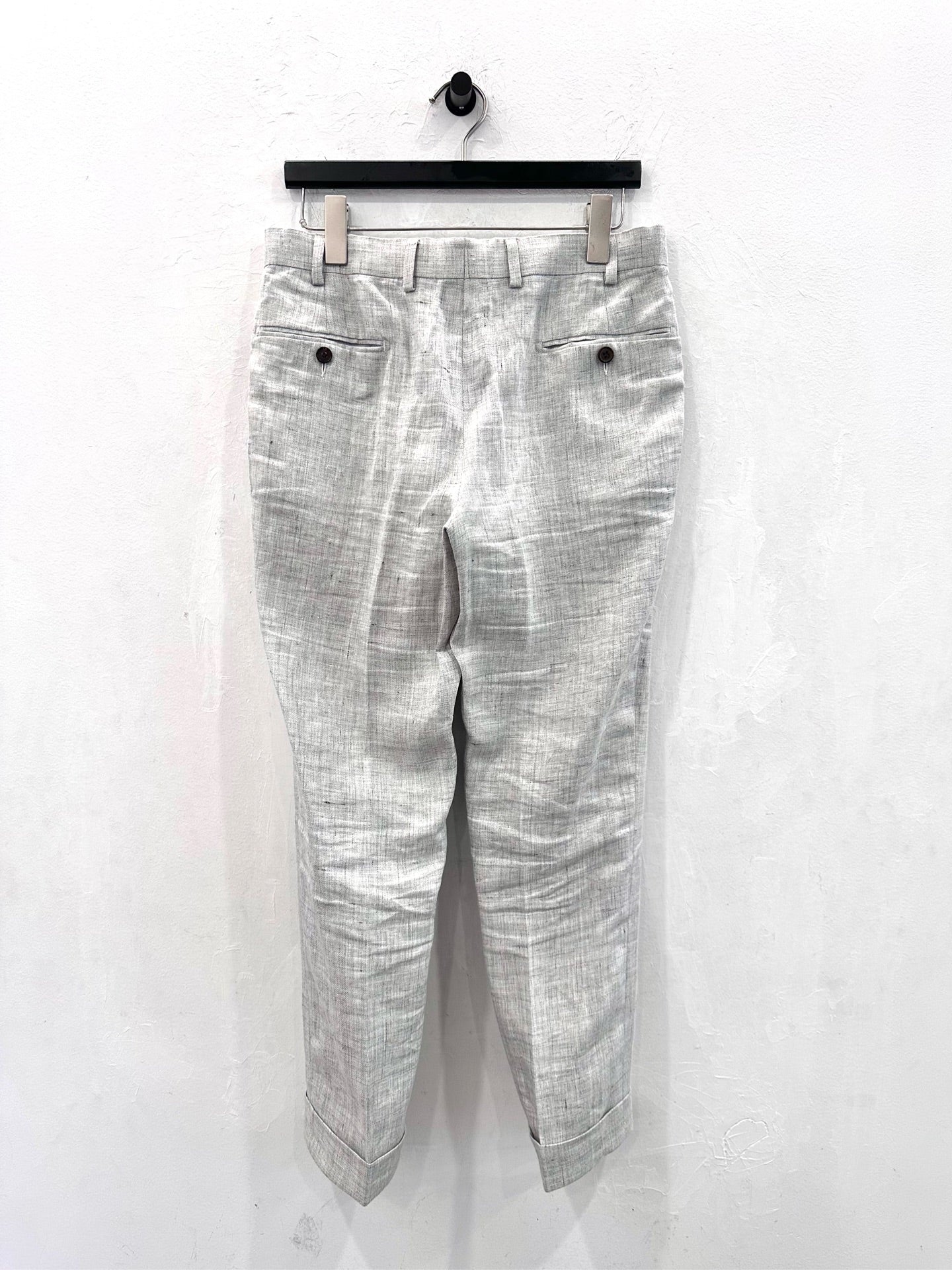 Suitsupply - Brescia with turn up A - Linen - Grey - (42)