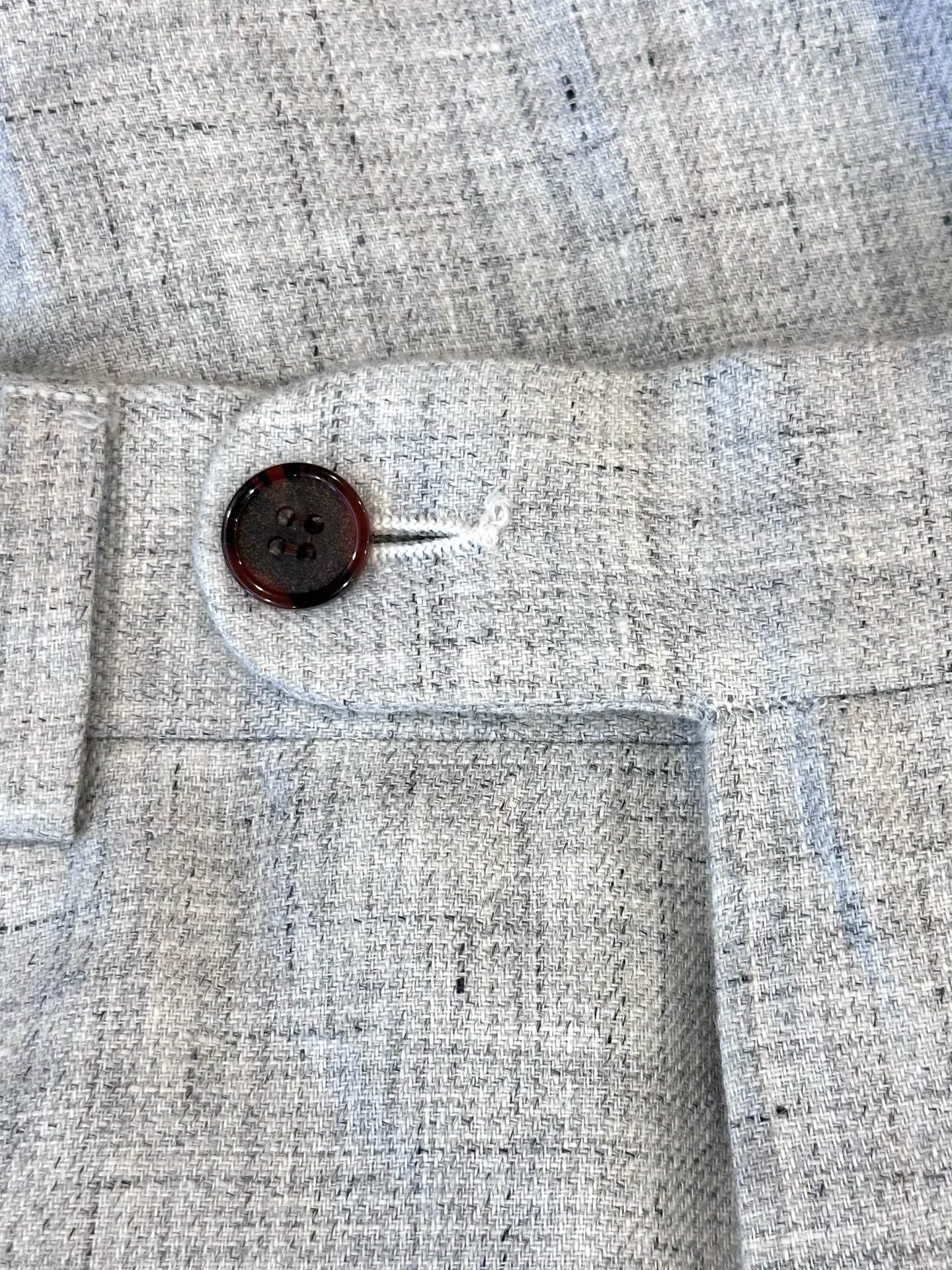 Suitsupply - Brescia with turn up A - Linen - Grey - (42)