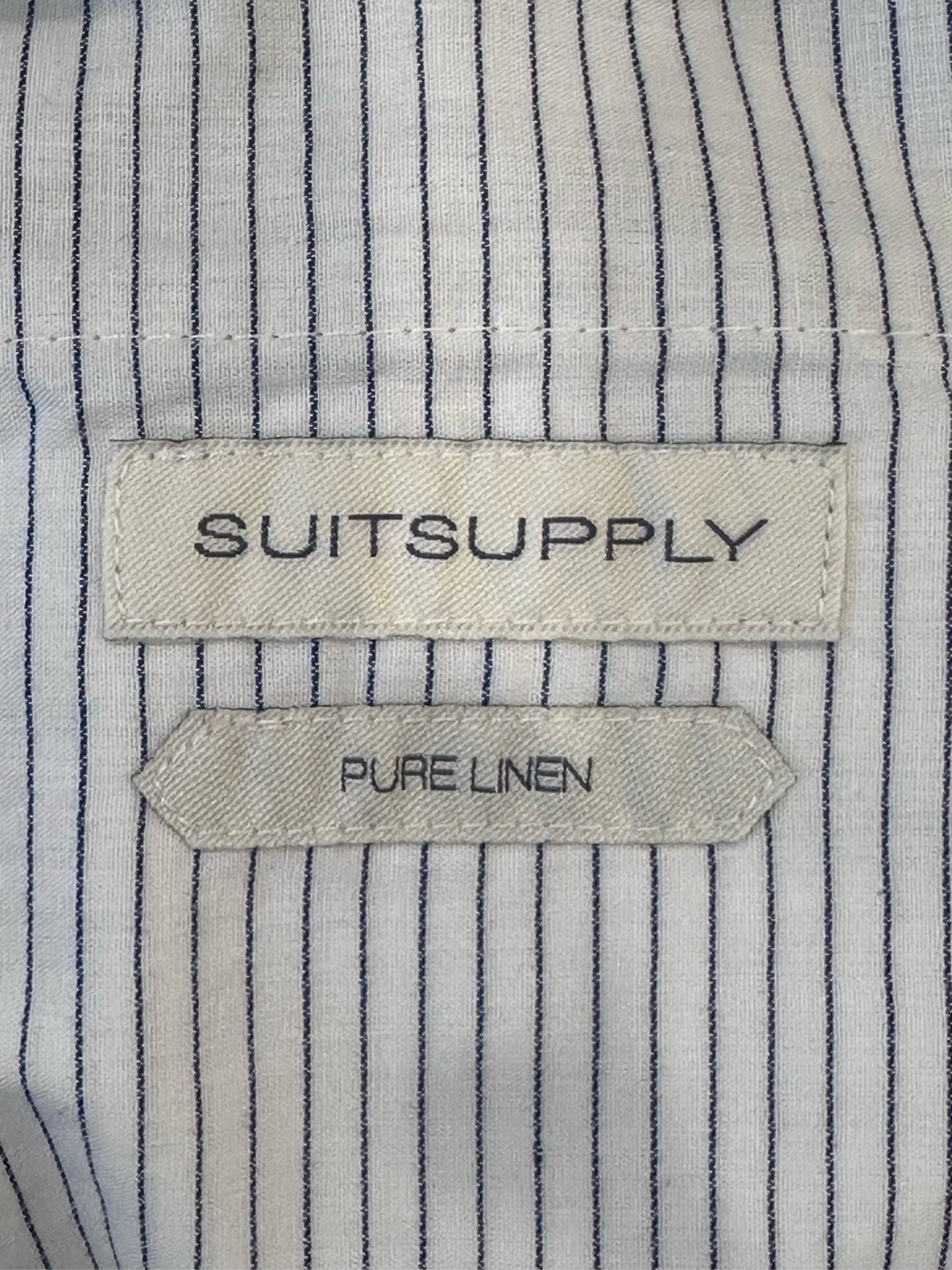 Suitsupply - Brescia with turn up A - Linen - Grey - (42)