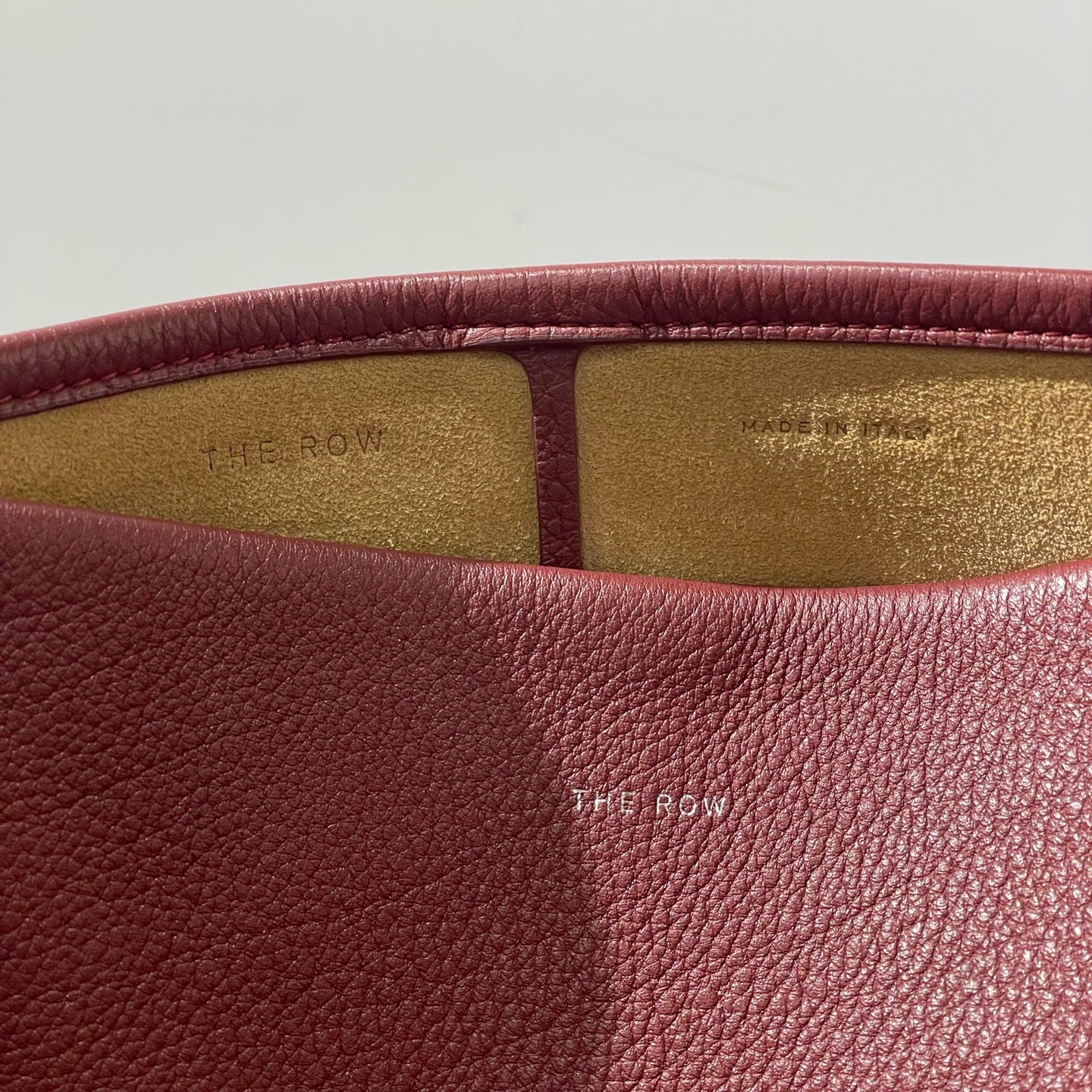 The Row - Other - Leather - Burgundy - (large)