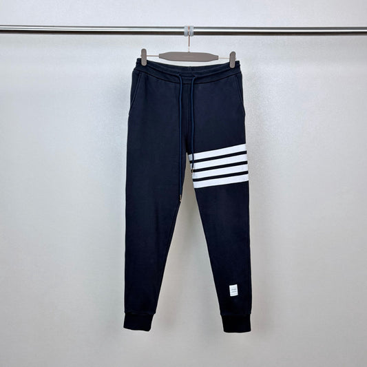 Thom Browne - Four Bar Sweatpants - Cotton - Blue - (38)