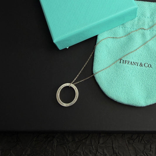 Tiffany & Co. - 1837 Circle Pendant - 925 sterling silver - Silver