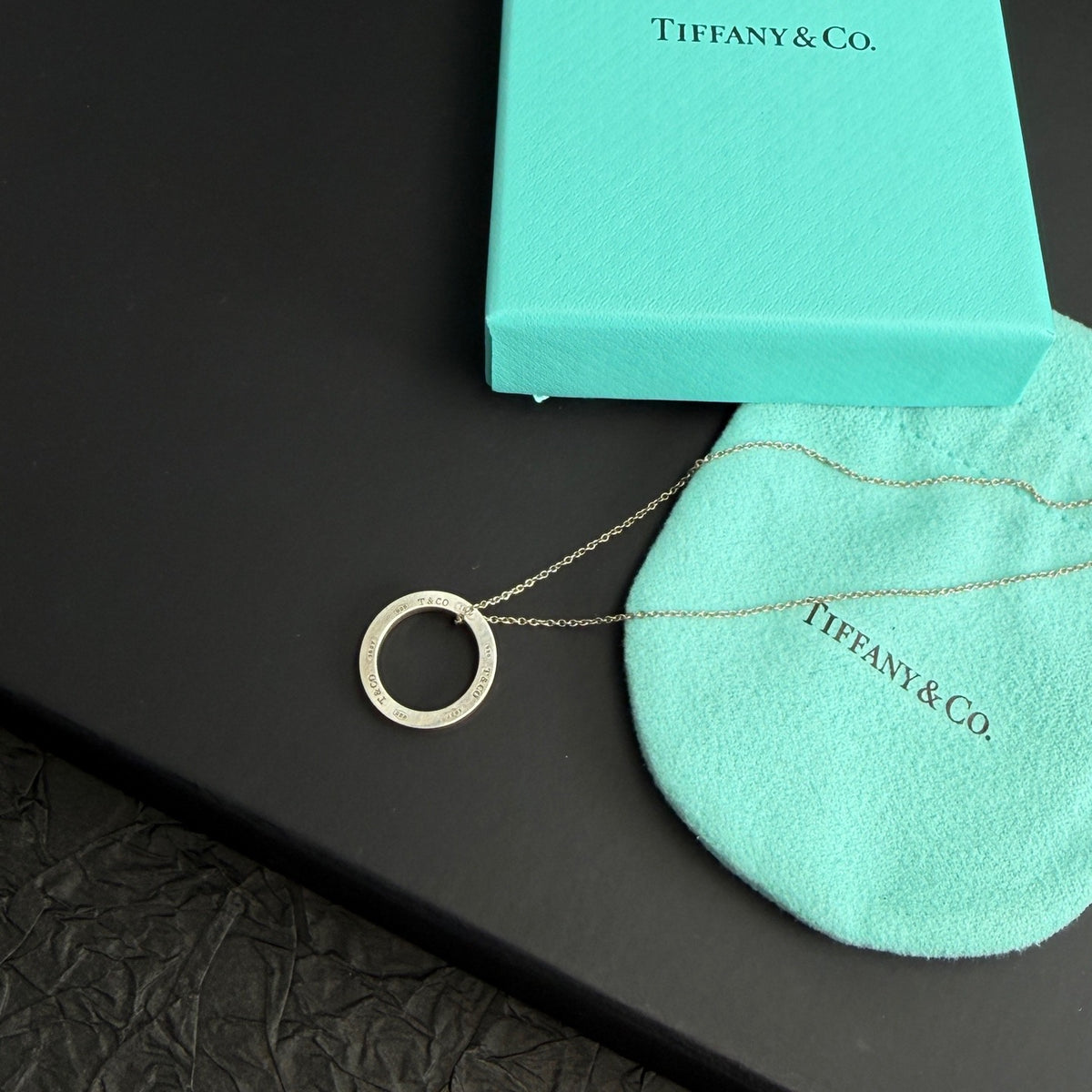 Tiffany & Co. - 1837 Circle Pendant - 925 sterling silver - Silver