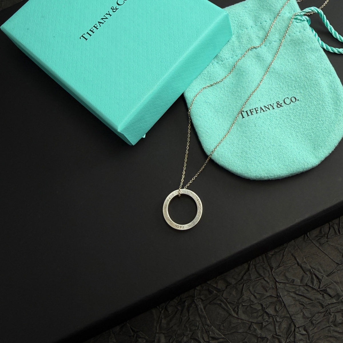 Tiffany & Co. - 1837 Circle Pendant - 925 sterling silver - Silver