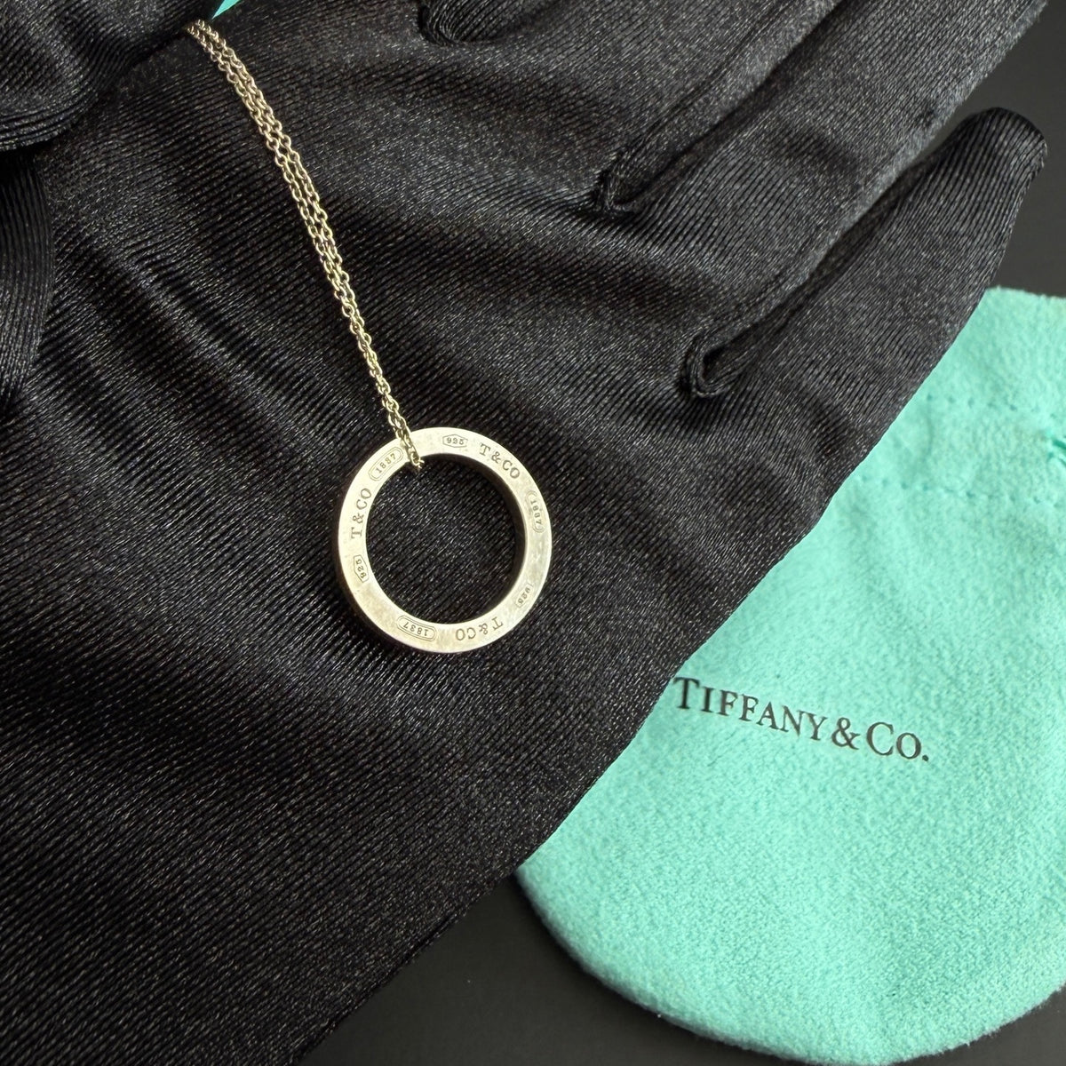 Tiffany & Co. - 1837 Circle Pendant - 925 sterling silver - Silver