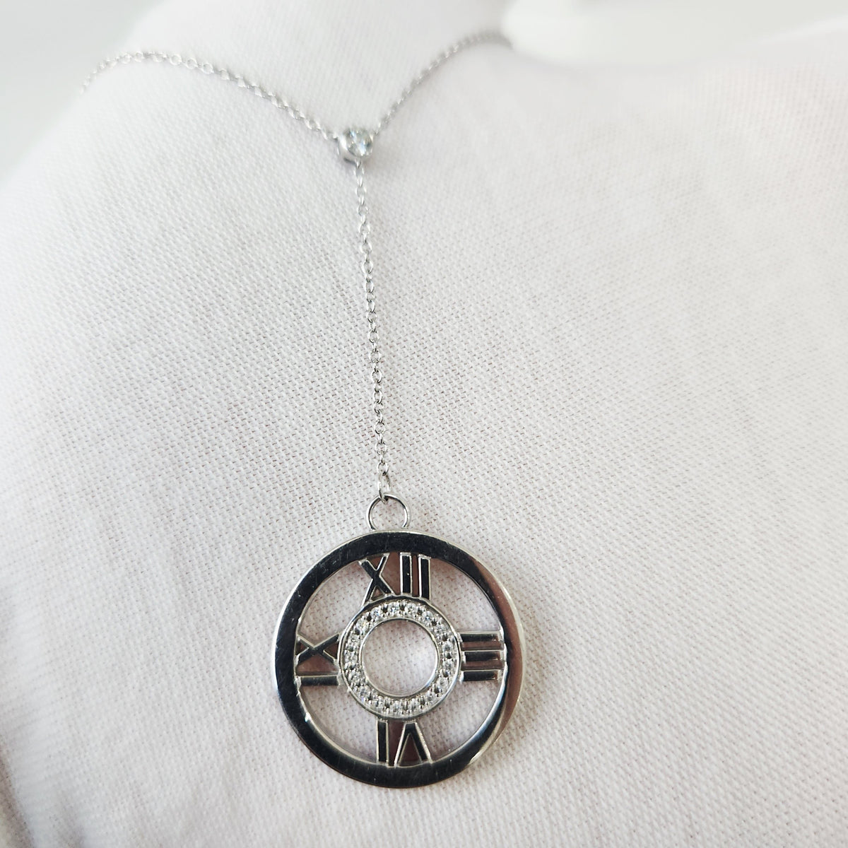 Tiffany & Co. - Atlas - 18K white gold with diamonds - Silver