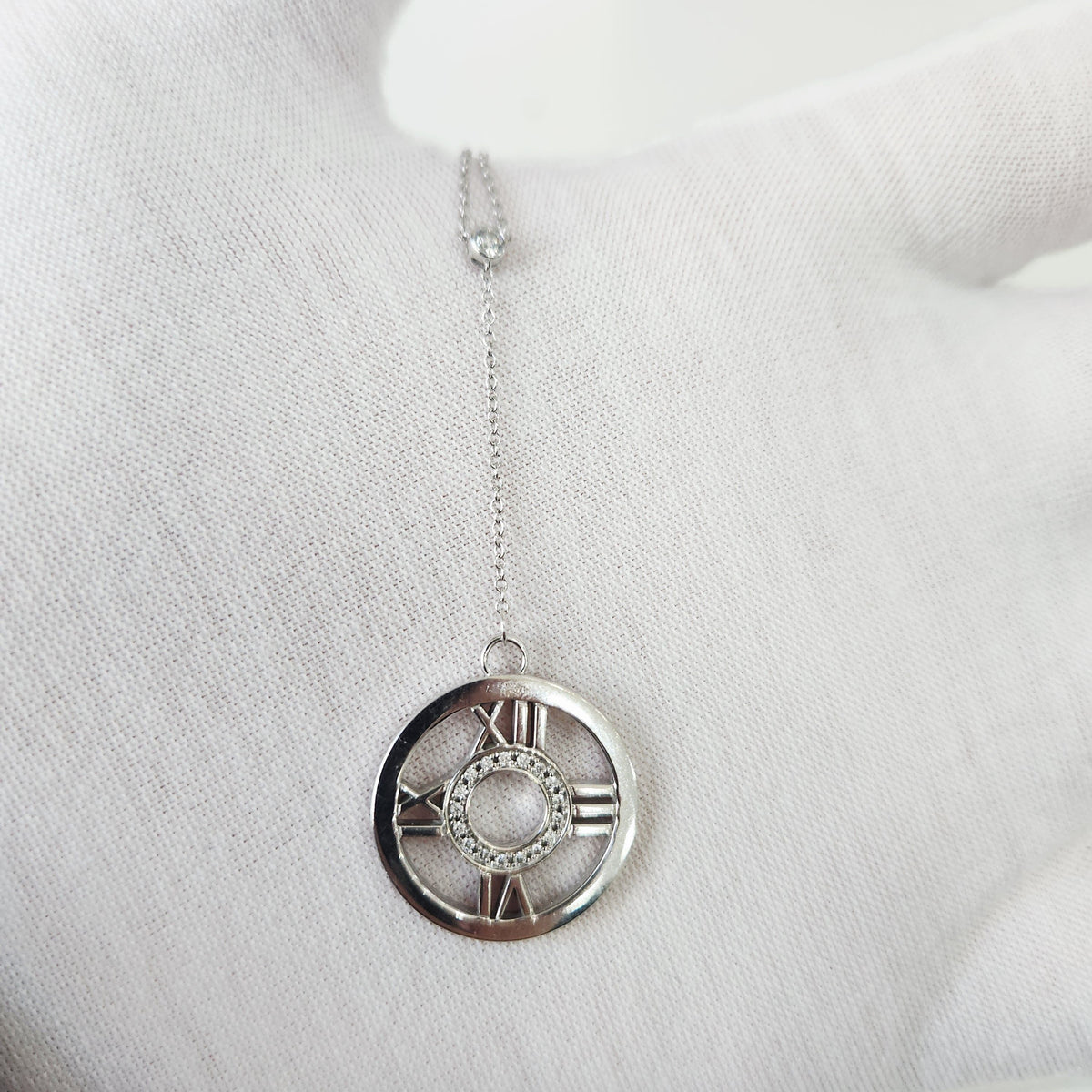 Tiffany & Co. - Atlas - 18K white gold with diamonds - Silver