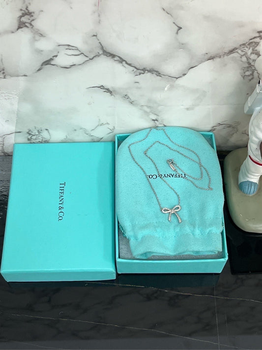 Tiffany & Co - Bow - Platinum - Silver