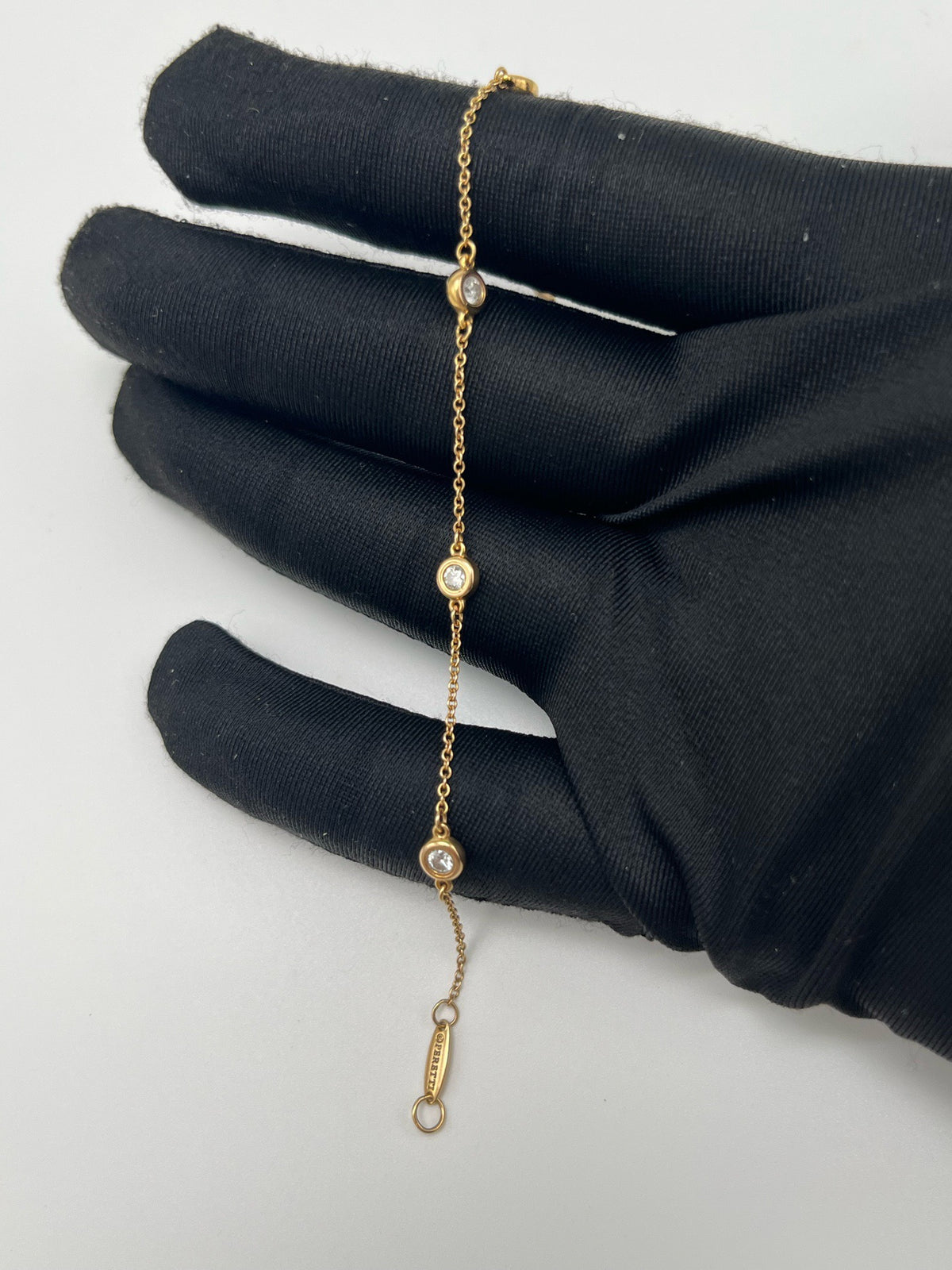 Tiffany & Co. - Bubble Five-Diamond Bracelet - 18K rose gold with diamonds - Pink - (17.8)