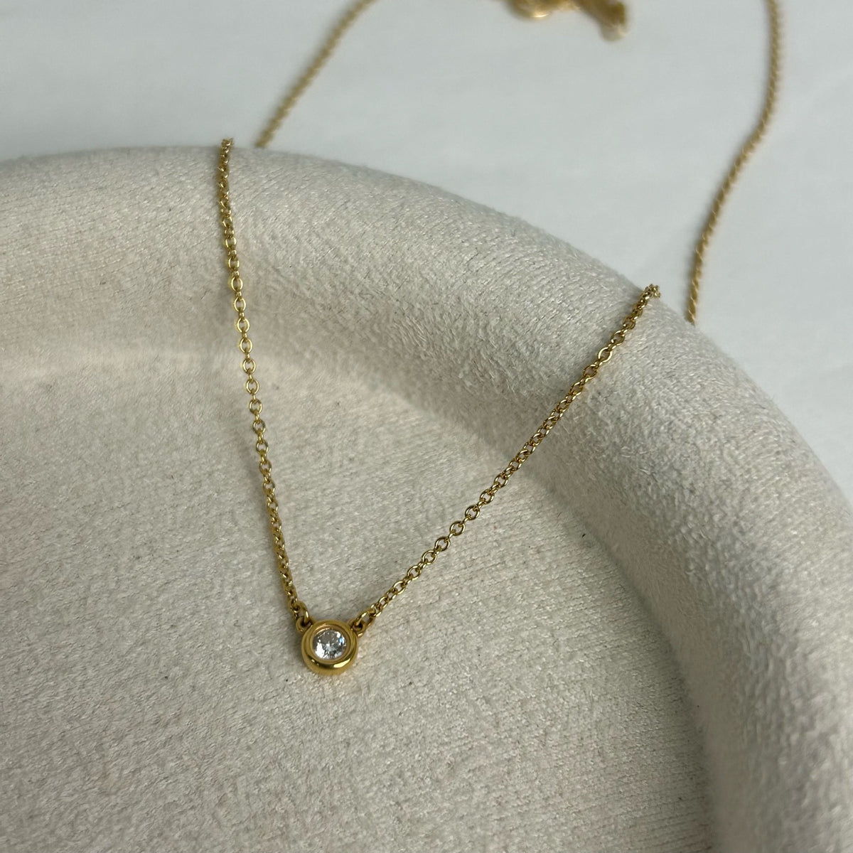 Tiffany & Co. - Diamonds by the Yard - 18k rose gold with a single diamond, approximately 0.09 ct - Pink - (Approx. 40 cm)