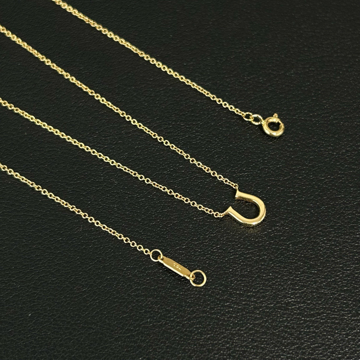 Tiffany & Co. - Metro Mini Horseshoe Diamond Necklace - 18K yellow gold with a pave-set diamond horseshoe pendant - Gold - (Mini)
