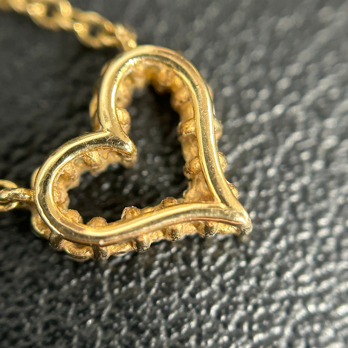 Tiffany & Co. - Open Heart - 18K yellow gold with brilliant-cut diamond accents. - Gold - (40 cm)