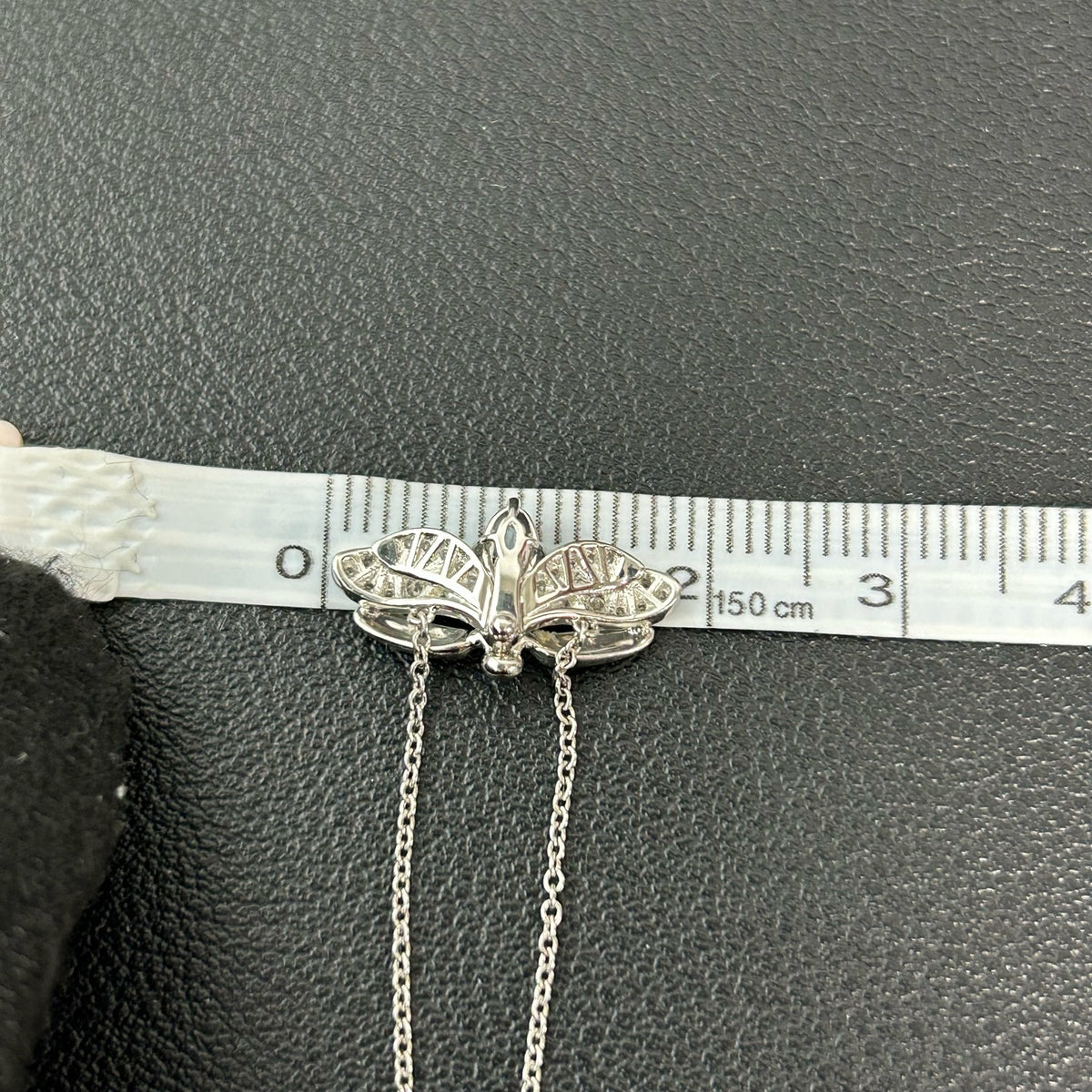 Tiffany & Co. - Paper Flowers Firefly Necklace - Pt950 platinum with diamonds and 0.13 ct aquamarine; the aquamarine has natural inclusions. - Multicolour