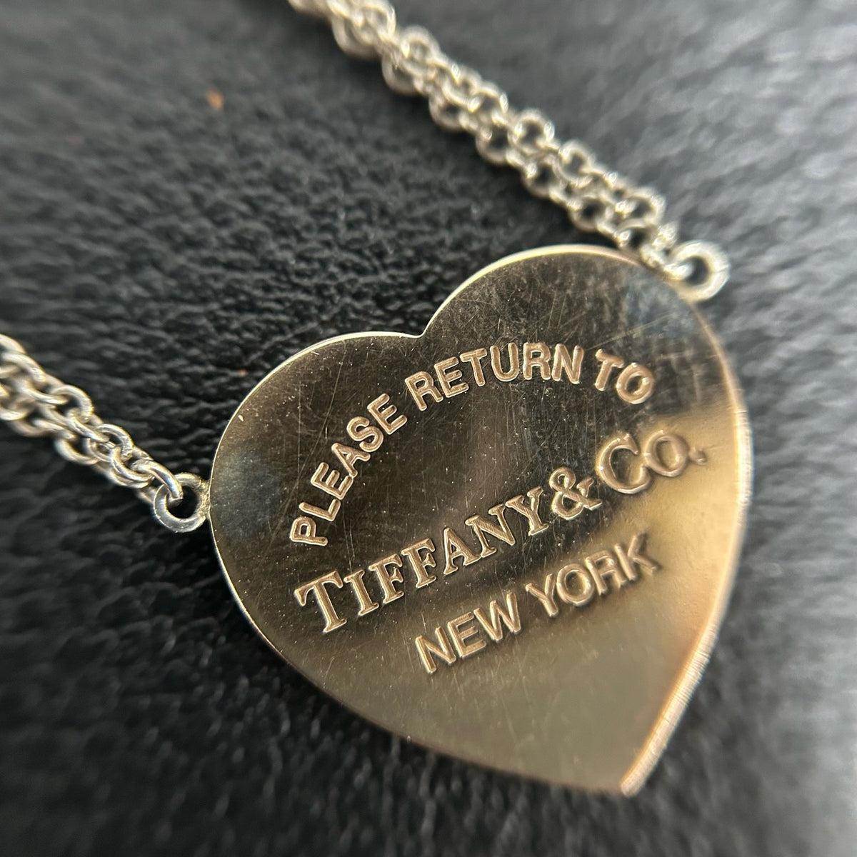 Tiffany & Co. - Return to Tiffany Double Chain Heart Necklace - 925 sterling silver - Silver