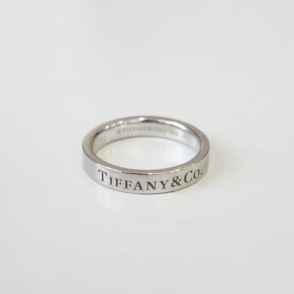 Tiffany & Co. - Signature Narrow - PT950 platinum, 95% platinum - Silver - (44)