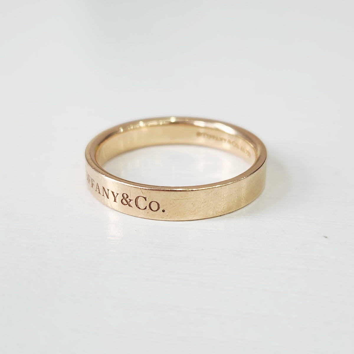 Tiffany & Co - T&CO Logo Signature Ring - Pink gold - Gold - (61)